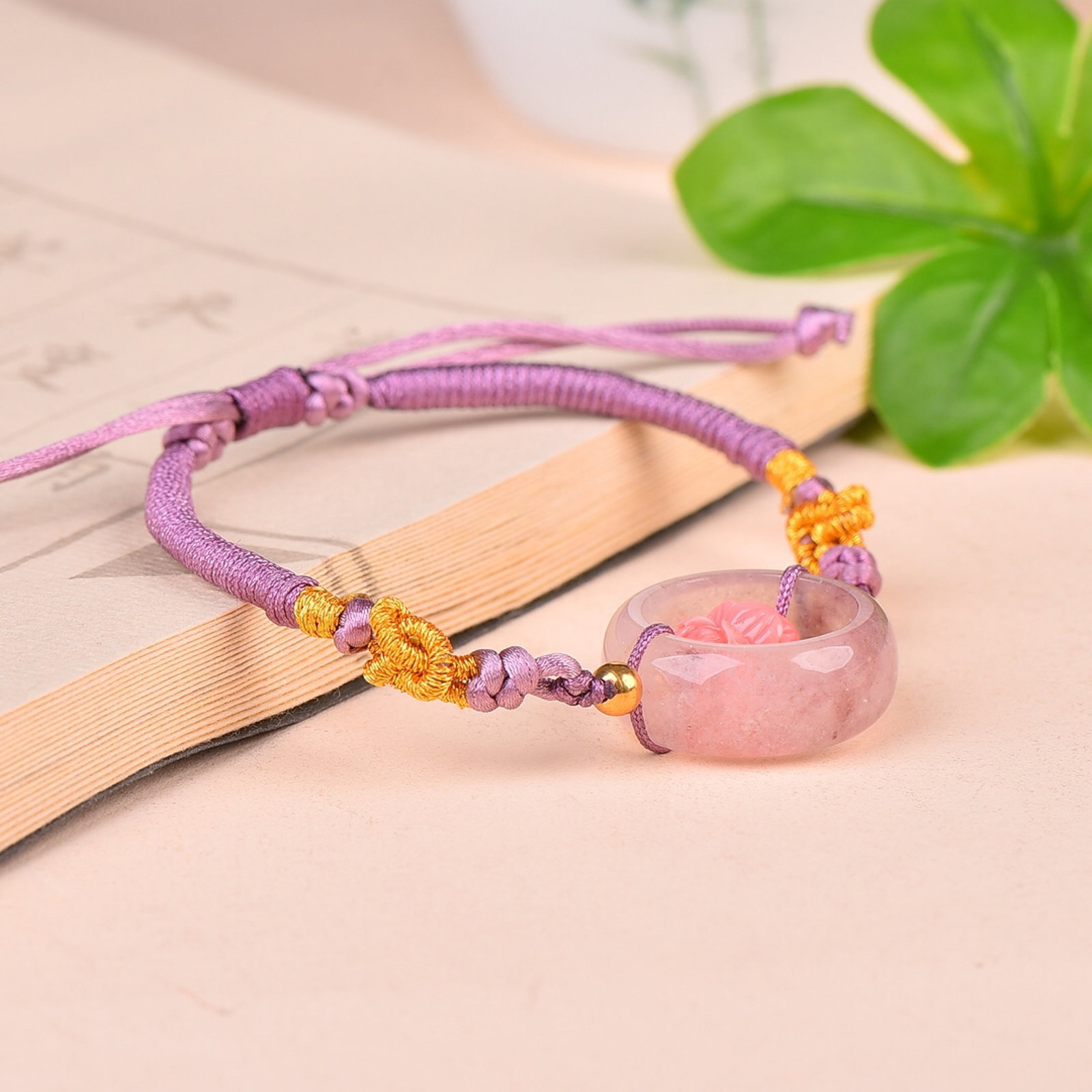 An Exquisite White Jade Lotus Pattern Bracelets - 4