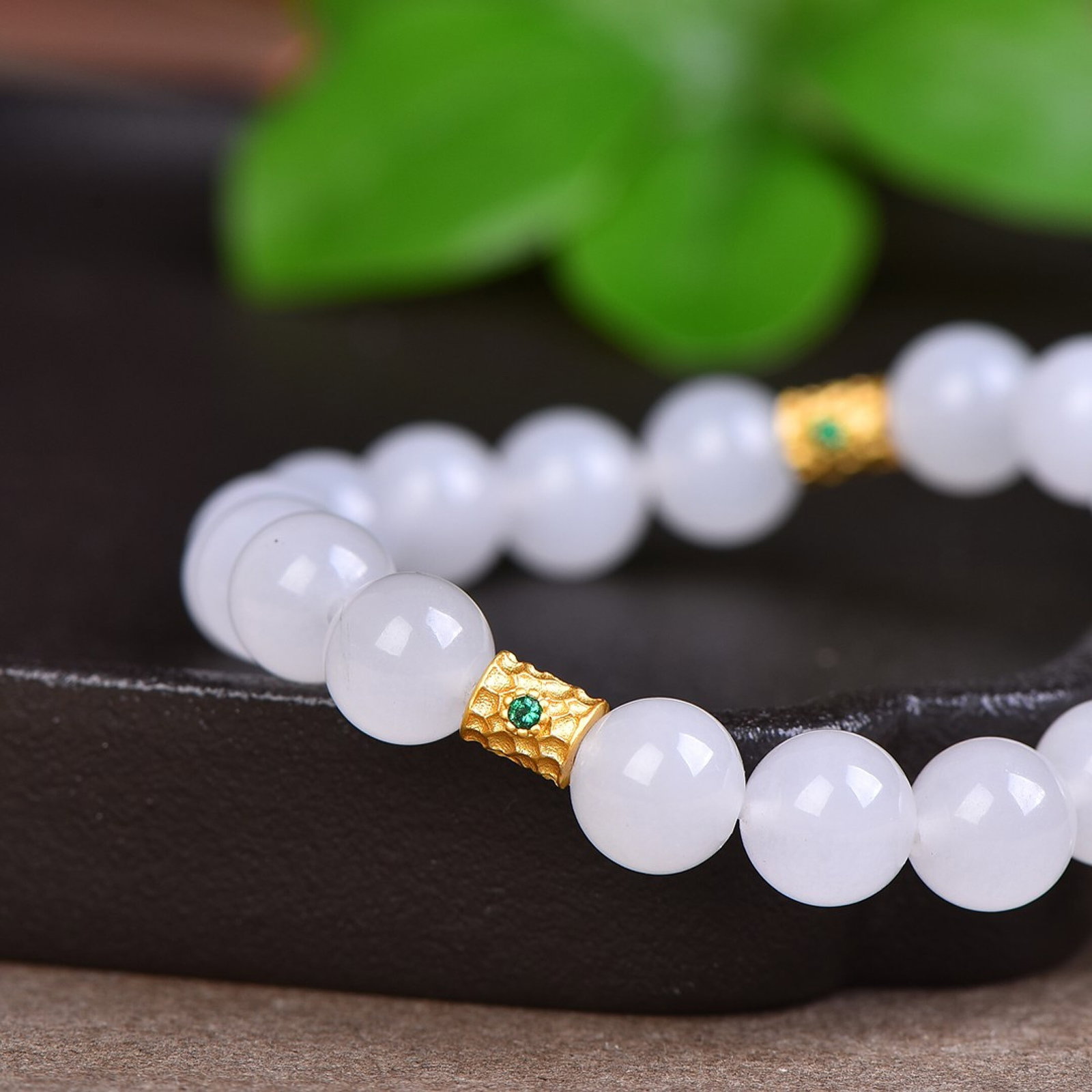An Exquisite White Jade Gourd Pattern Bracelets - 5