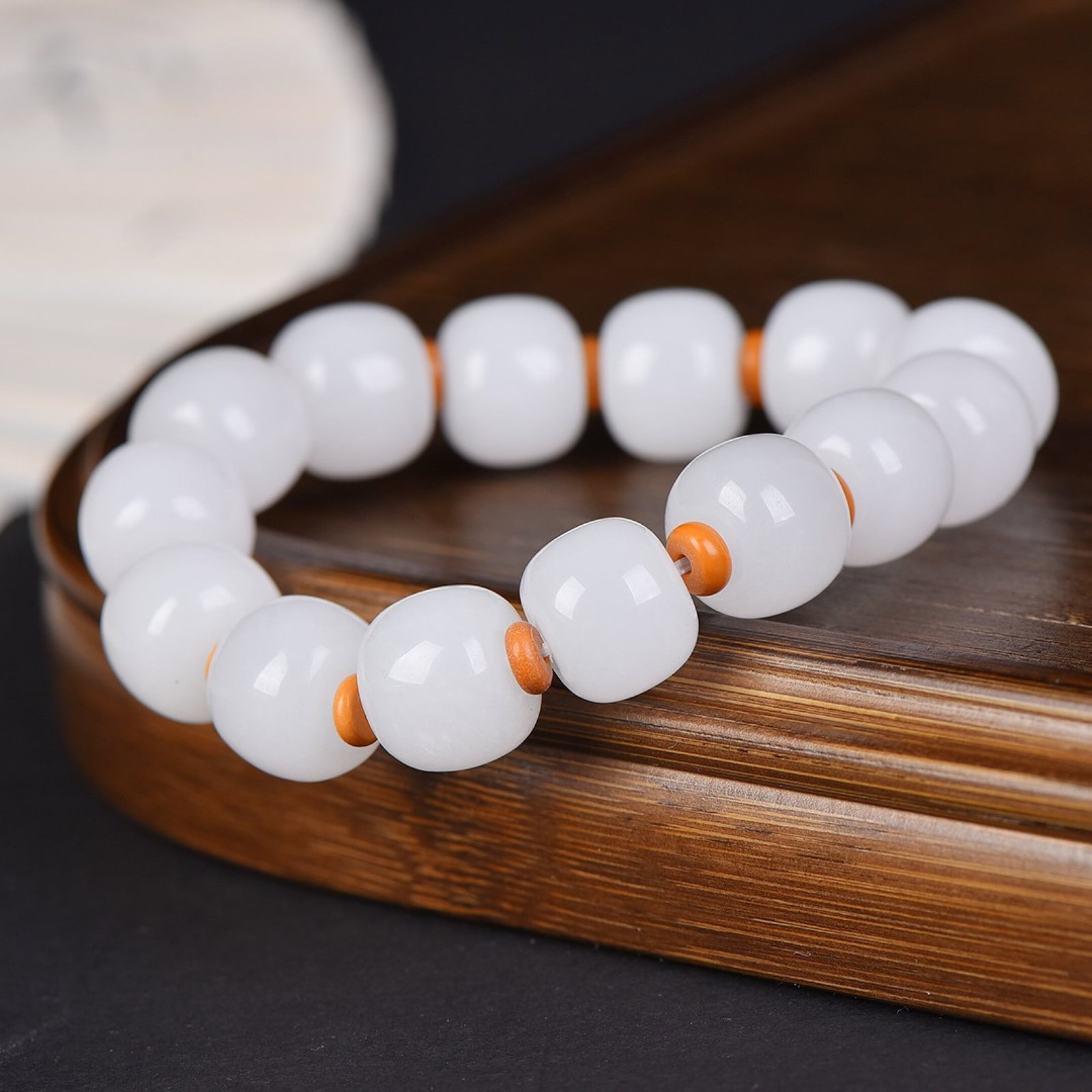 An Exquisite White Jade Bracelets - 4