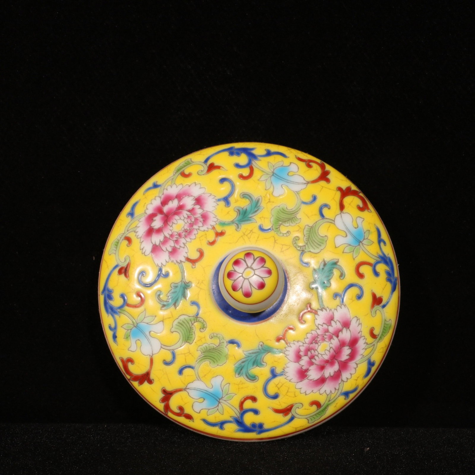 An Exquisite Enamel Auspicious Cloud and Dragon Pattern Tea Caddy - 6