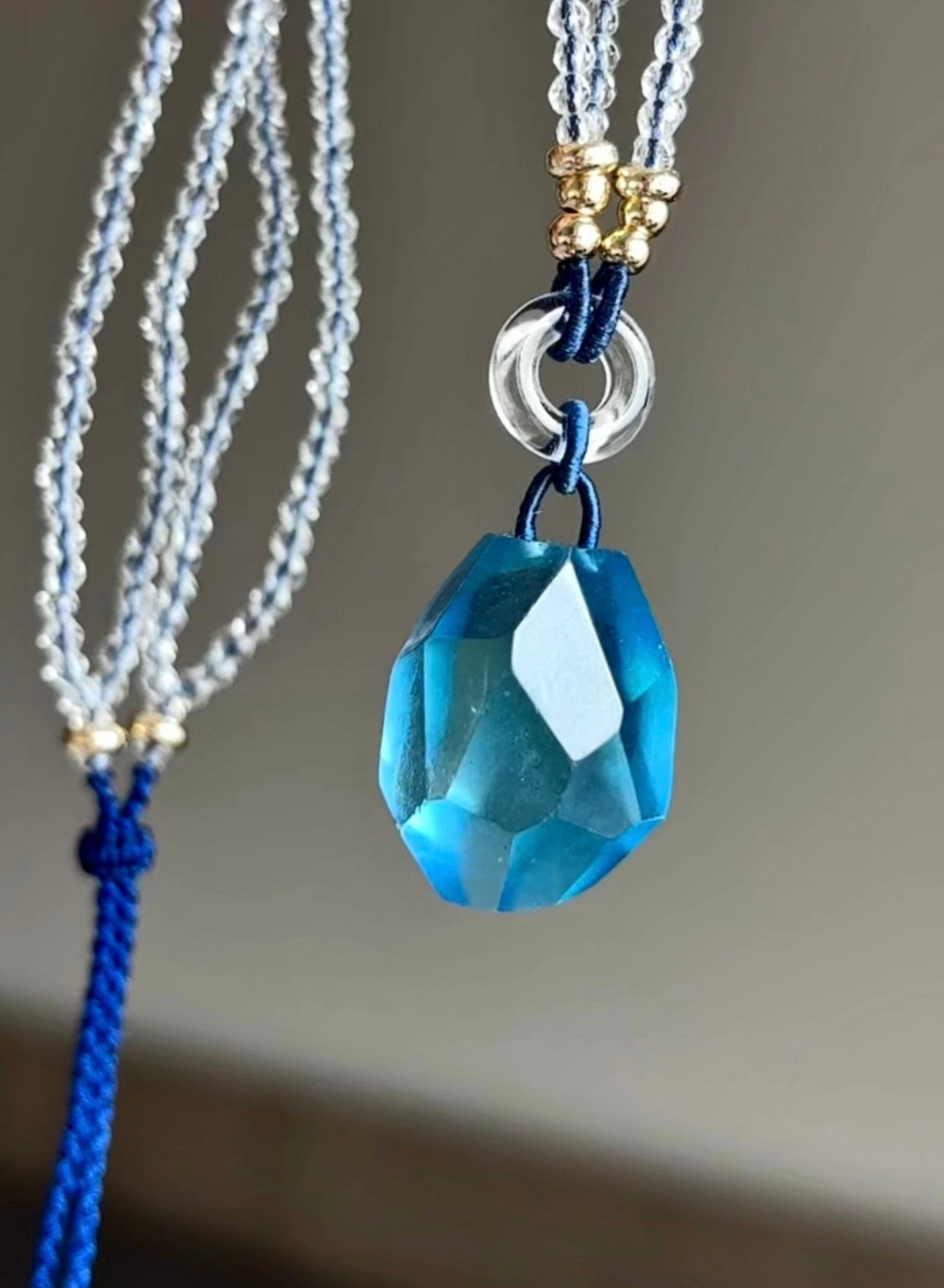 An Exquisite Aquamarine Necklace: An Exquisite Aquamarine Necklace,Size:20mmx15mm,Weight:12.5g 海蓝宝项链