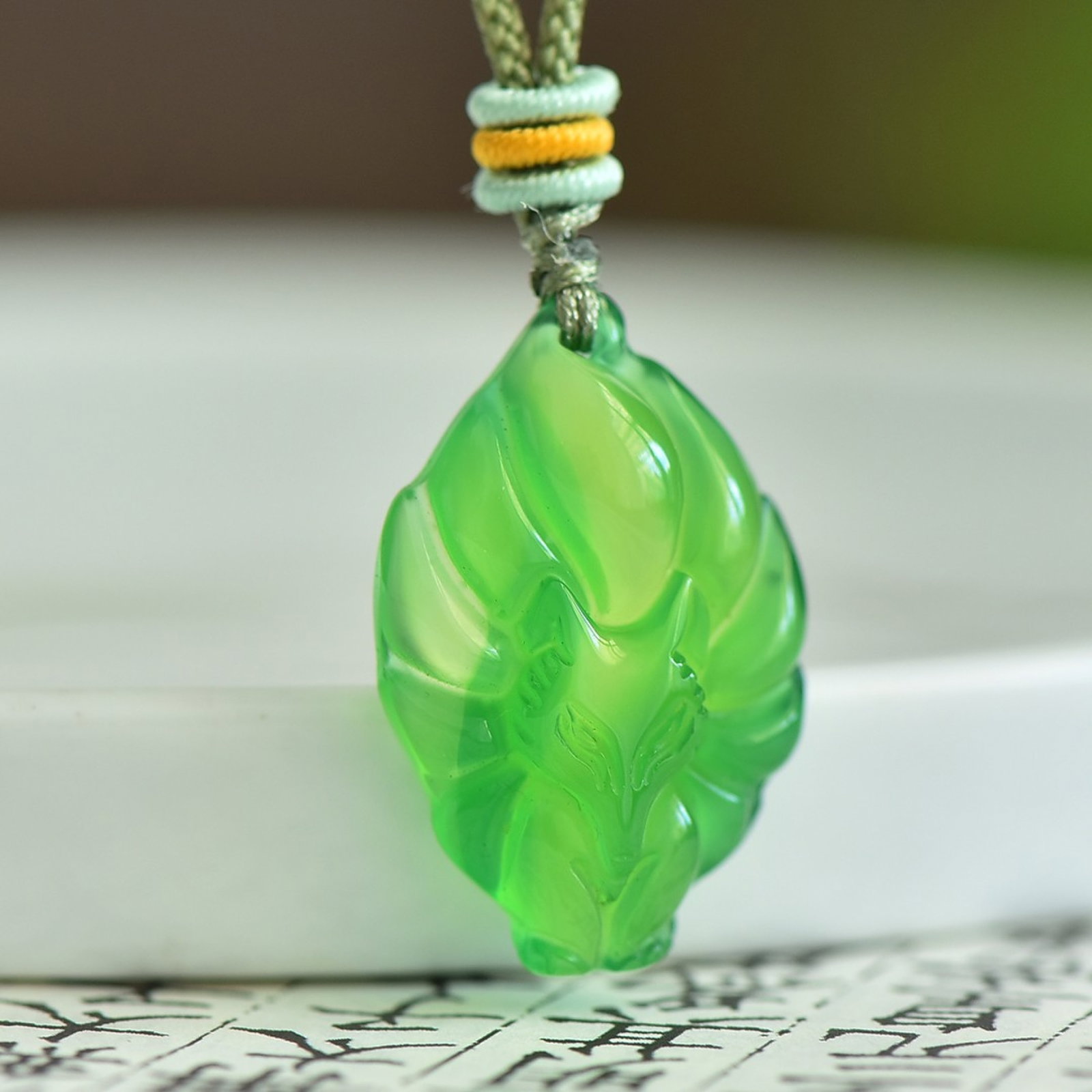 An Exquisite Nine-Tailed Fox Pendant
