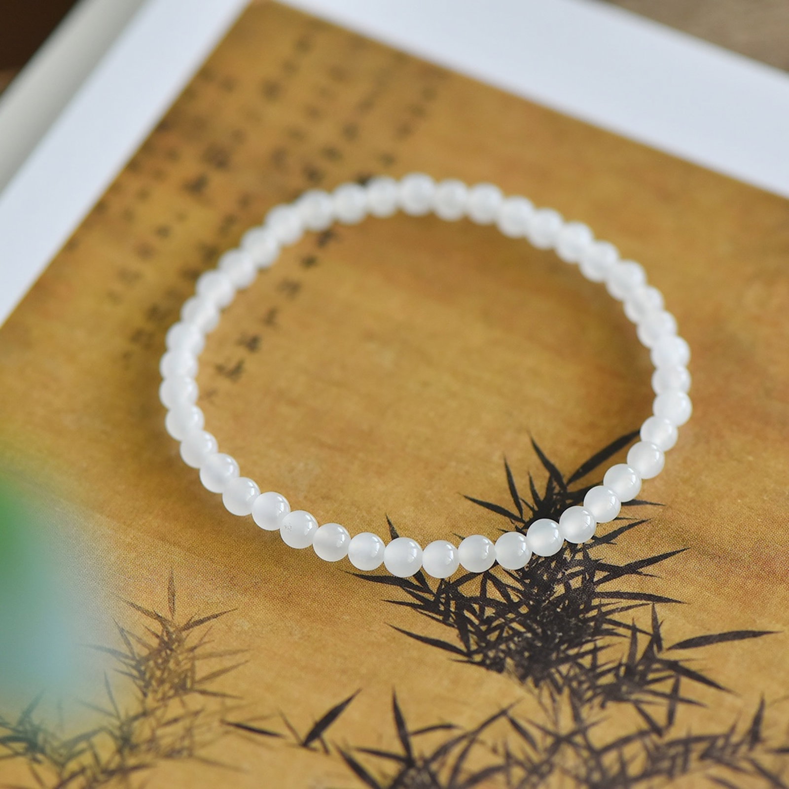 An Exquisite White Jade Bracelets - 4