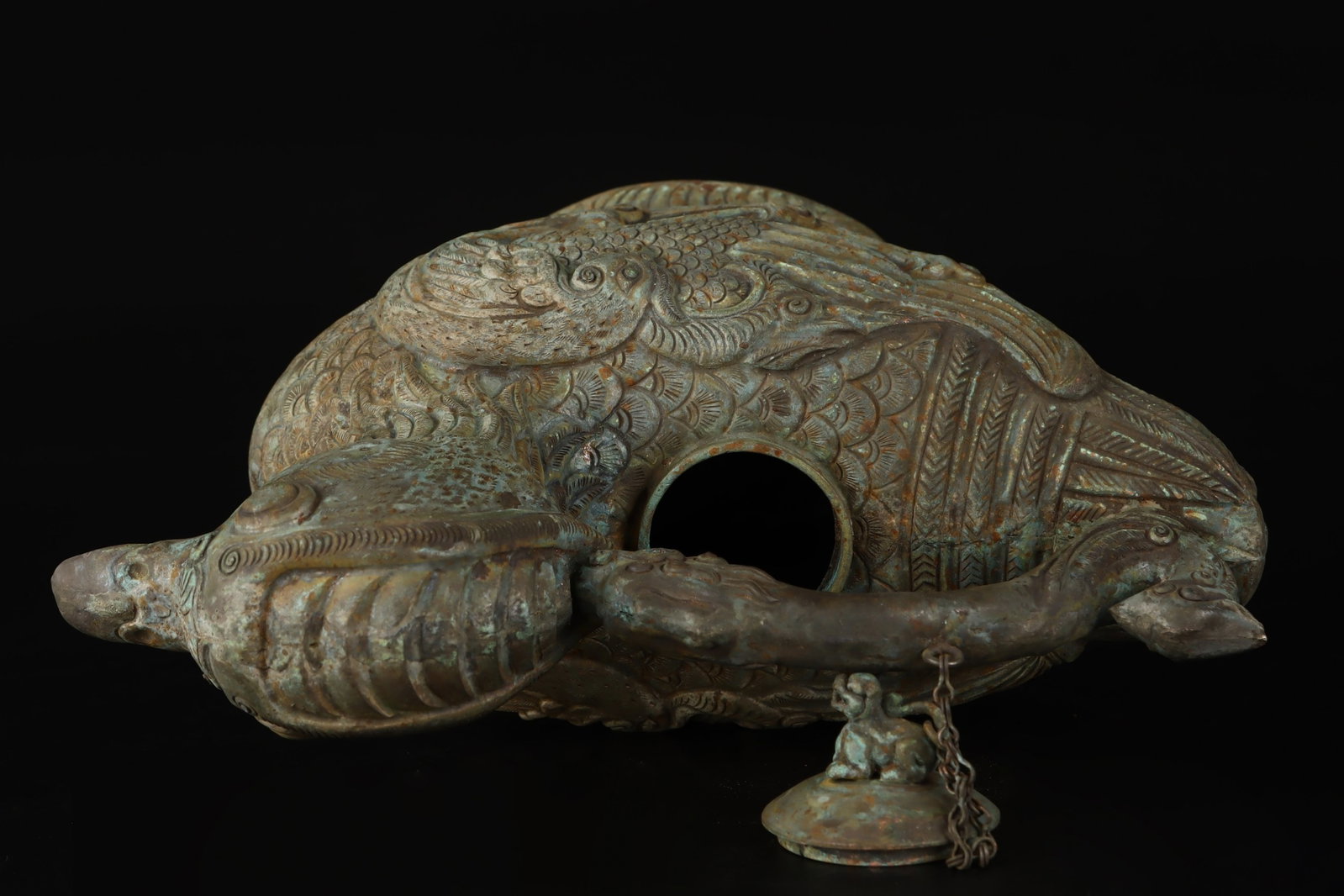 An Exquisite Silver Bird Loop-Handled Pot - 7