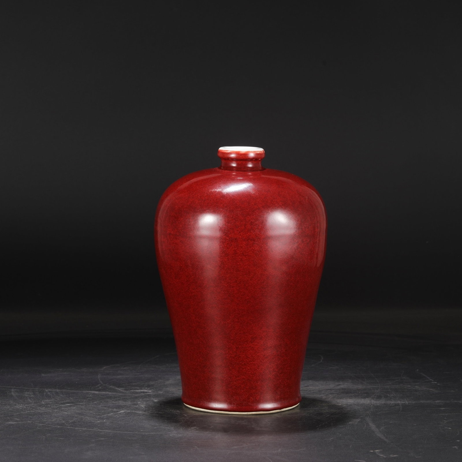 A Rare Ruby red-Glazed Vase - 7