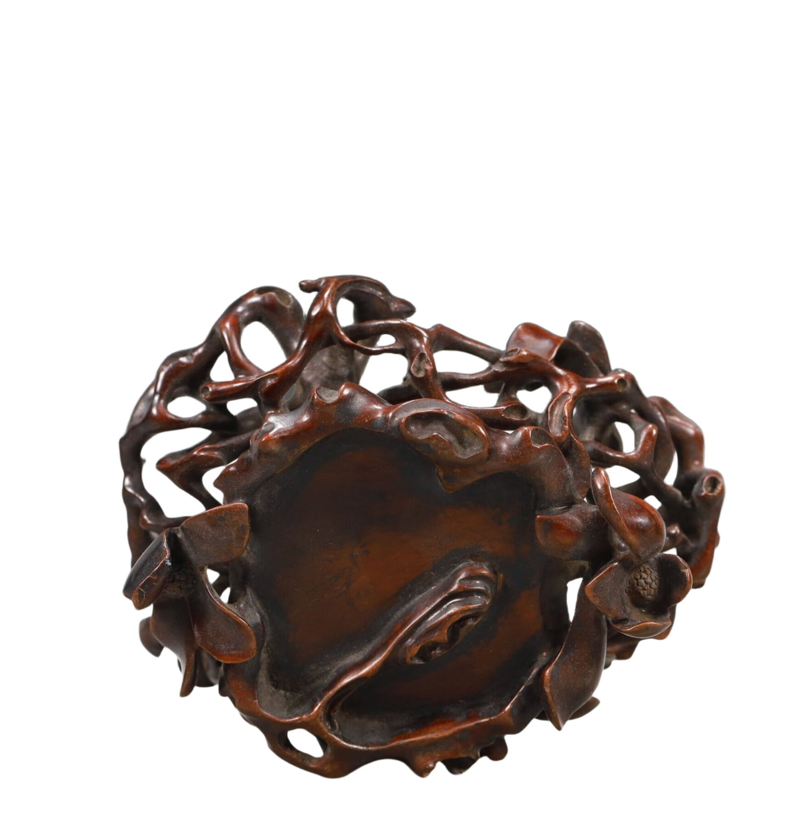 A Rare Eaglewood Flower Pattern Libation Cup - 8