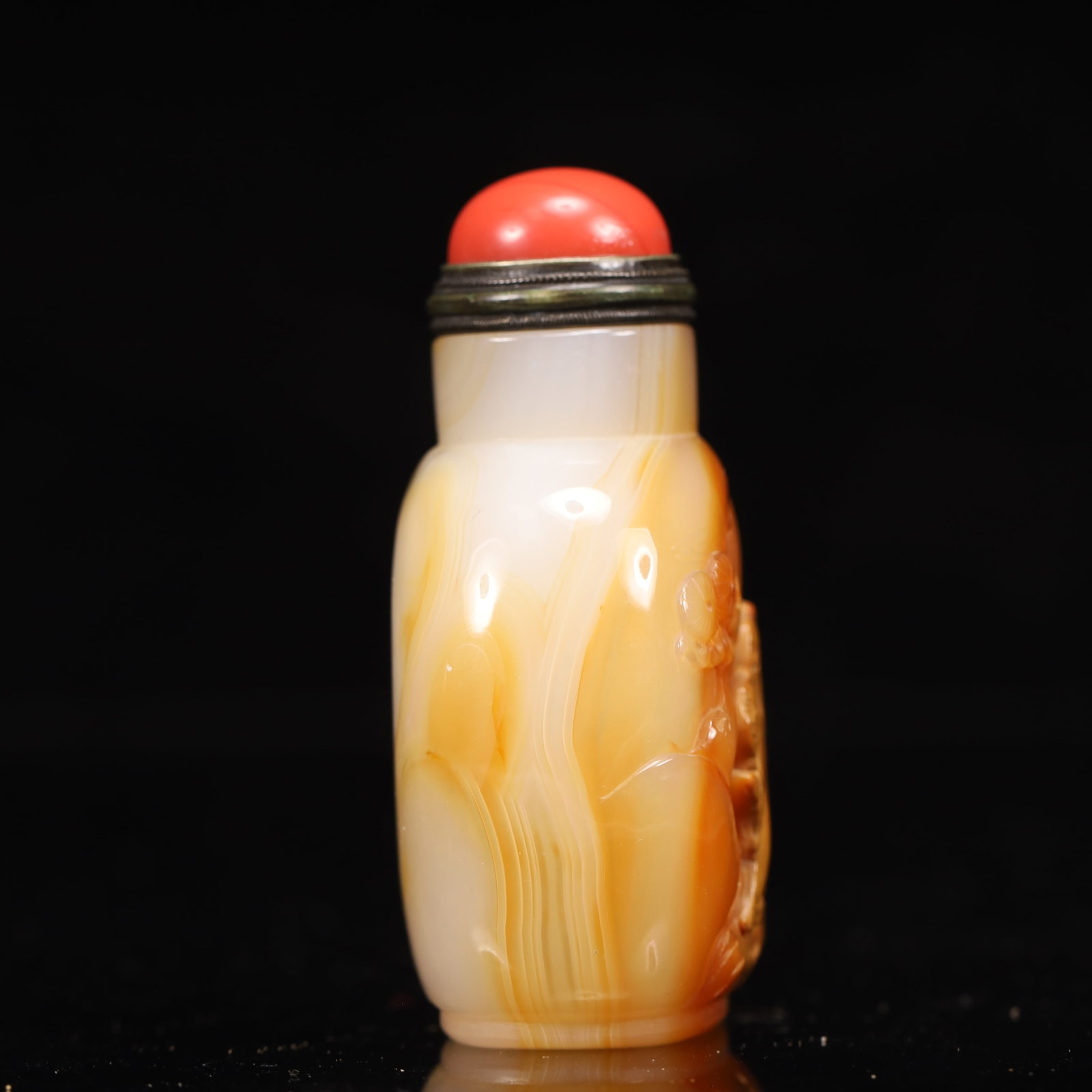 An Exquisite Agate Figure Pattern Snuff Bottle - 4