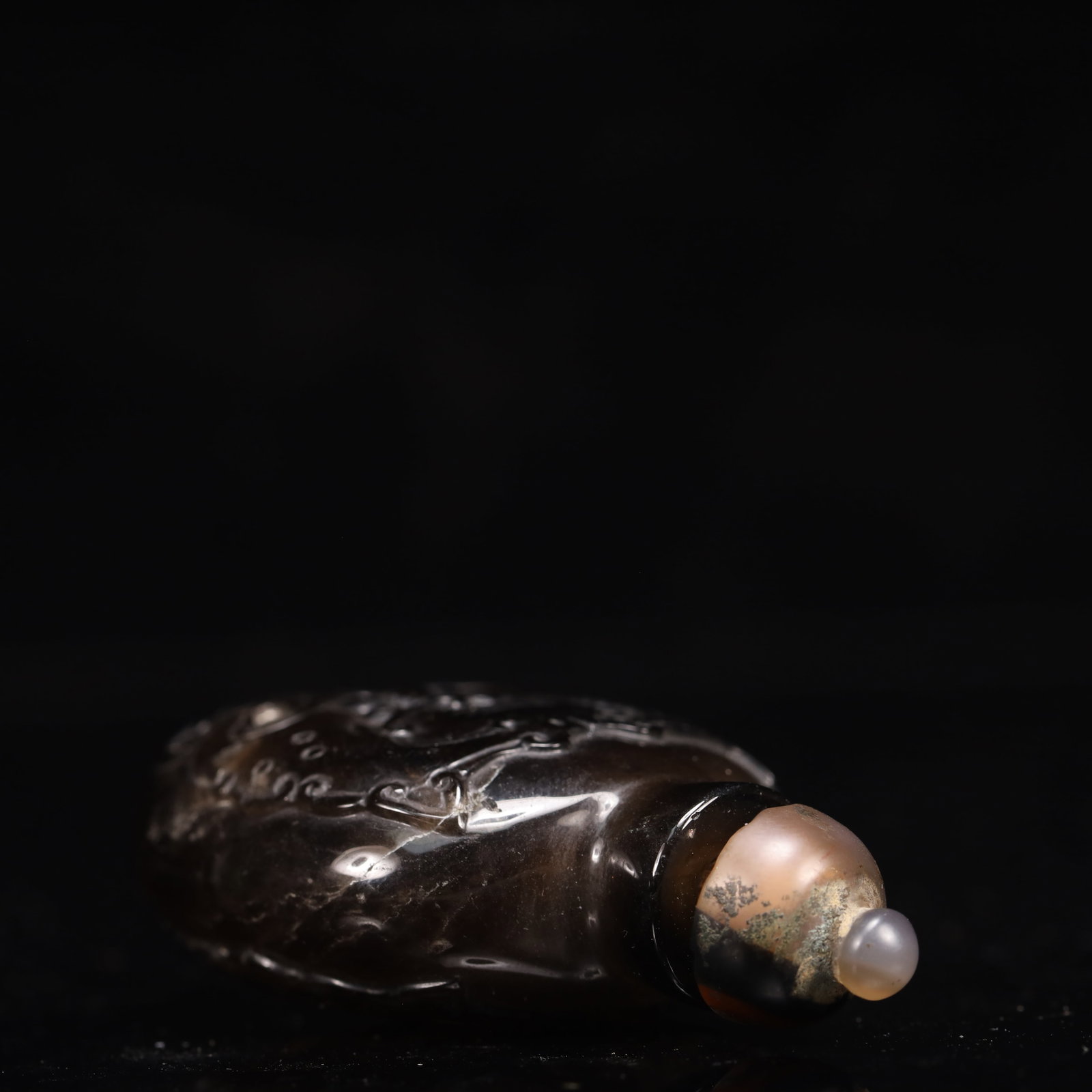 An Exquisite Agate Beast-Face Pattern Snuff Bottle - 7