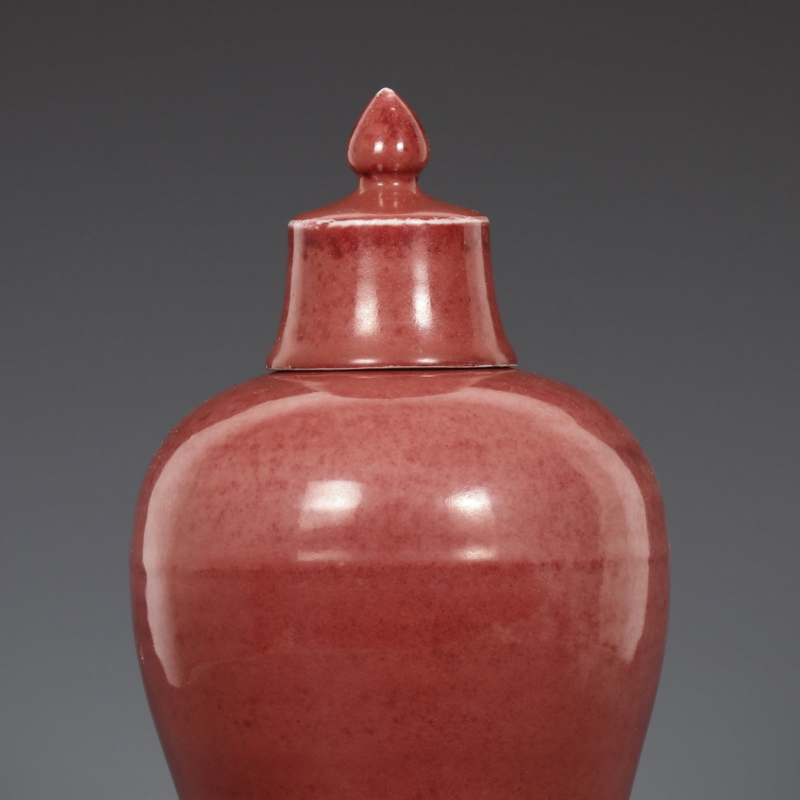 A Rare Ruby red-Glazed Bottle - 3
