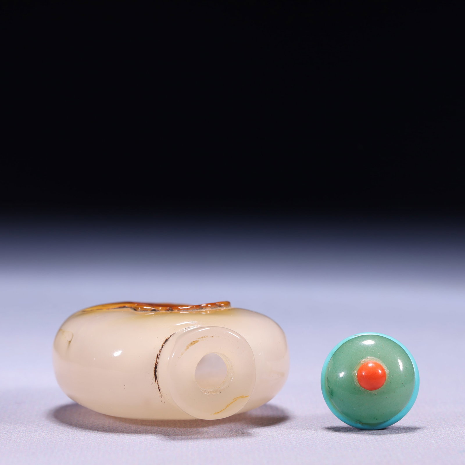 An Exquisite Agate Pine Pattern Snuff Bottle - 6
