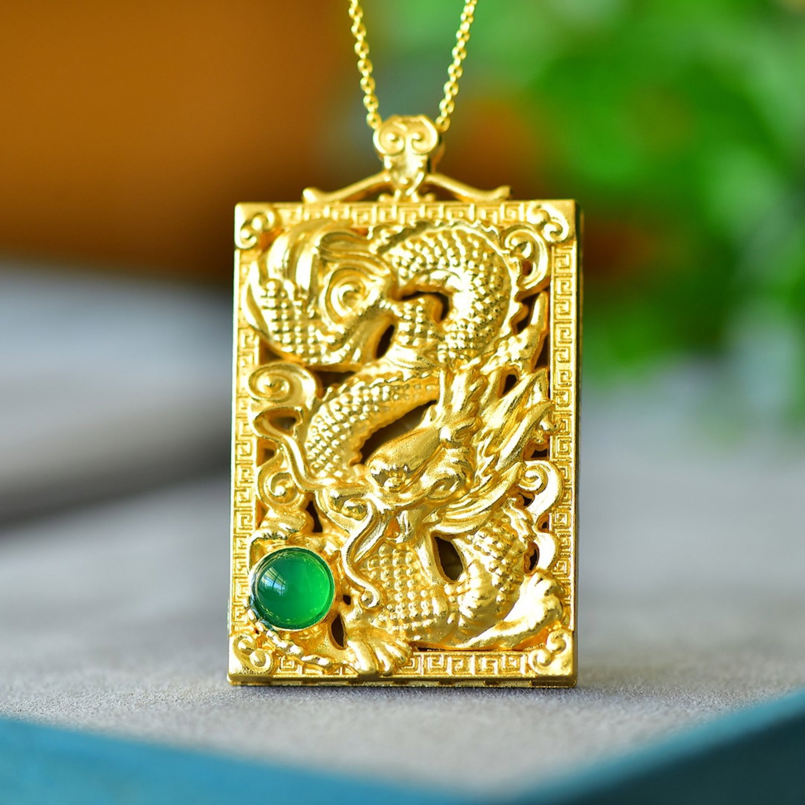 An Exquisite Dragon Pattern Pendant - 2