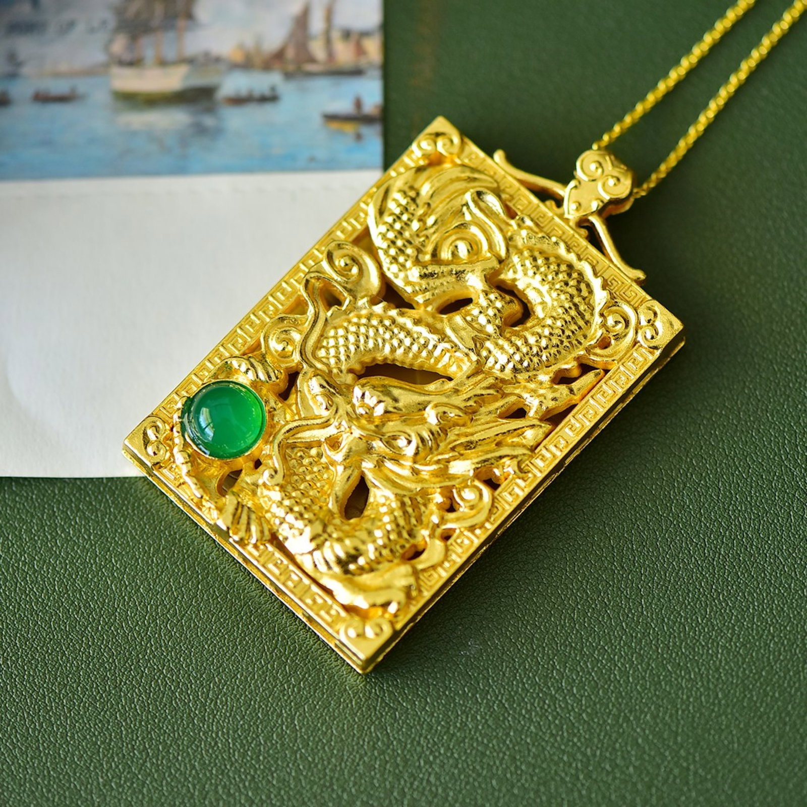 An Exquisite Dragon Pattern Pendant - 4