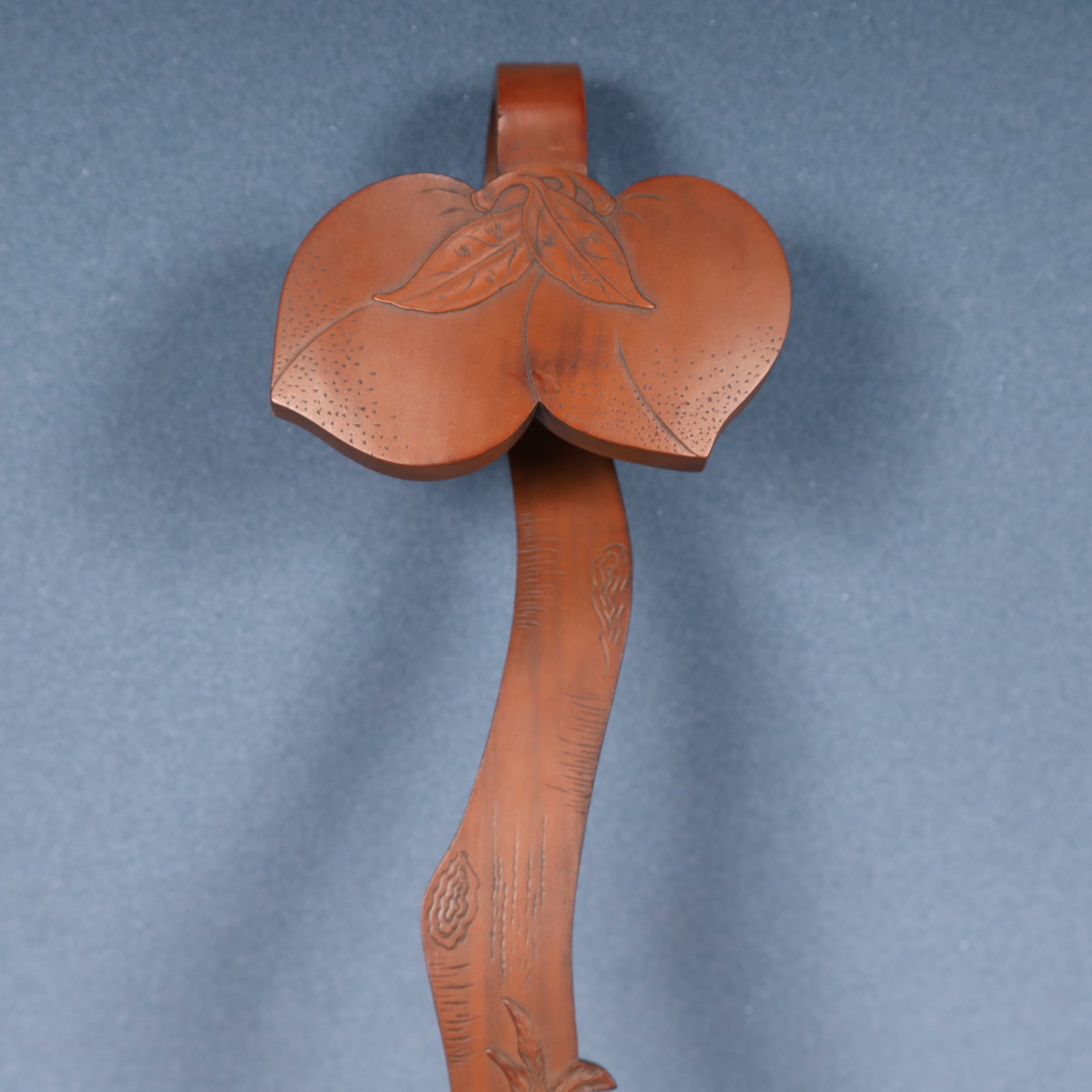 A Rare Bamboo Peach Pattern Ruyi - 3