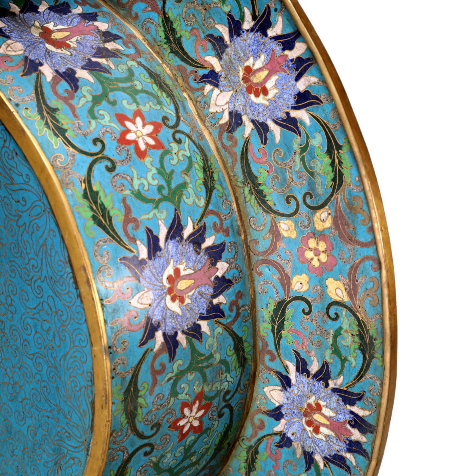 A Exquisite Cloisonne Lotus Pattern Dragon Pattern Box - 9