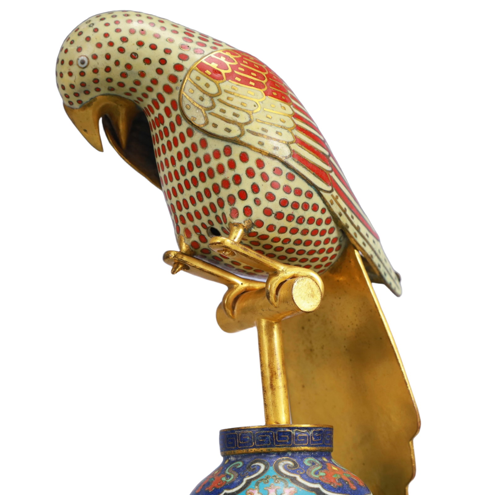 An Exquisite Cloisonne Eagle Ornament - 10