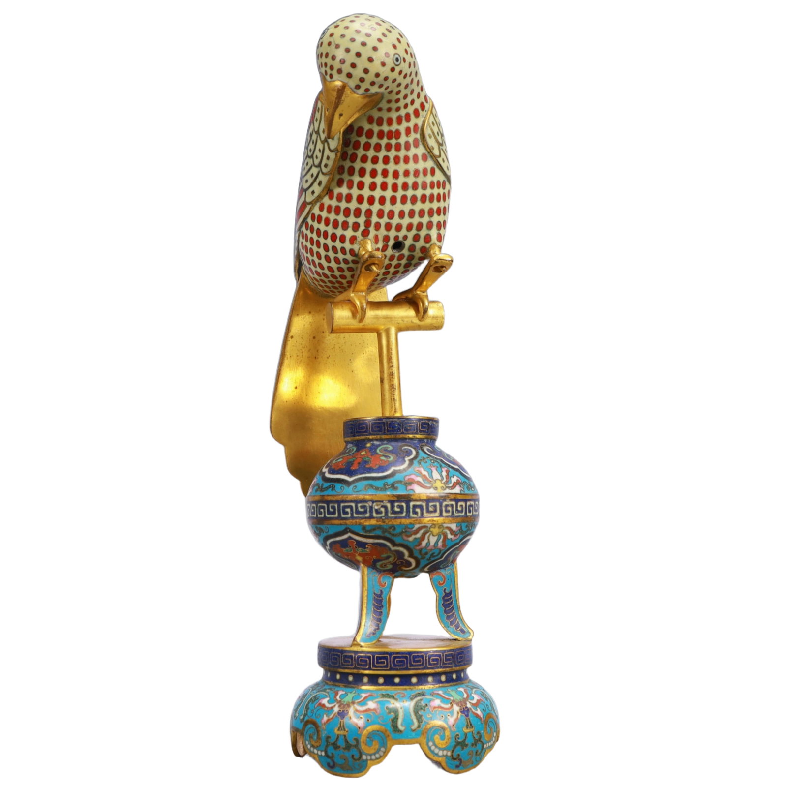 An Exquisite Cloisonne Eagle Ornament - 12