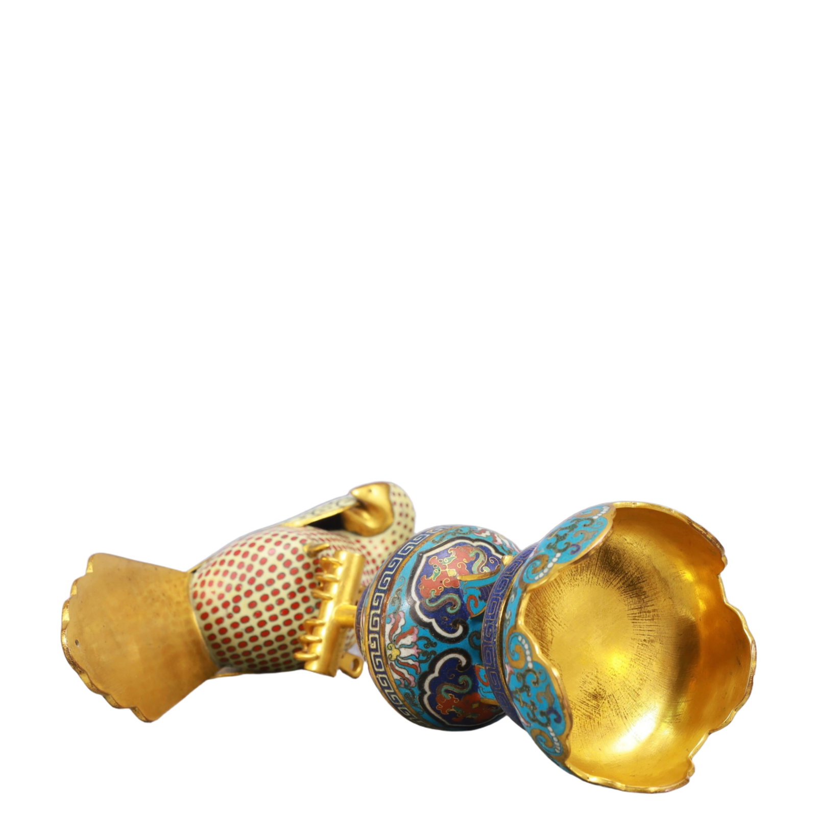 An Exquisite Cloisonne Eagle Ornament - 14