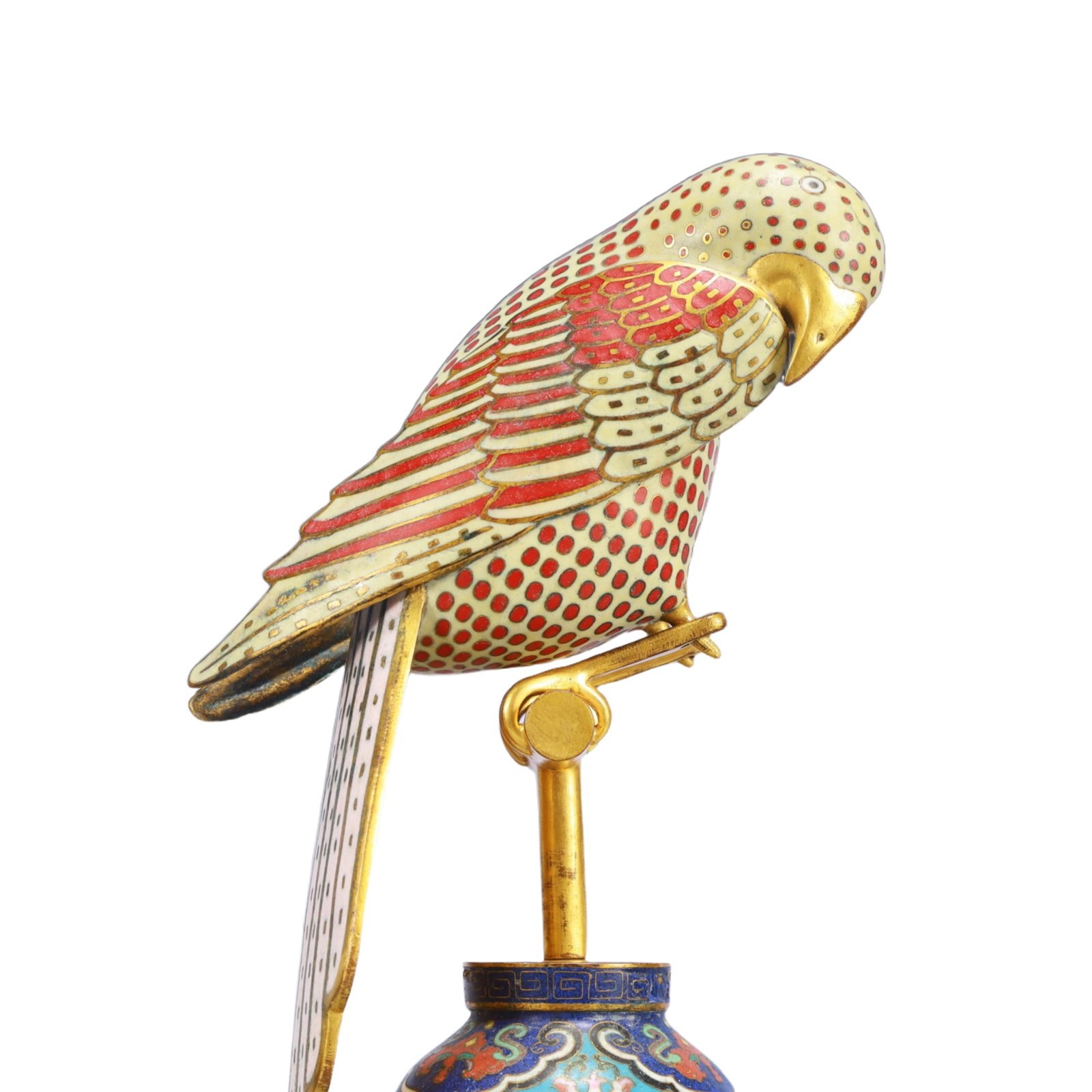An Exquisite Cloisonne Eagle Ornament - 2