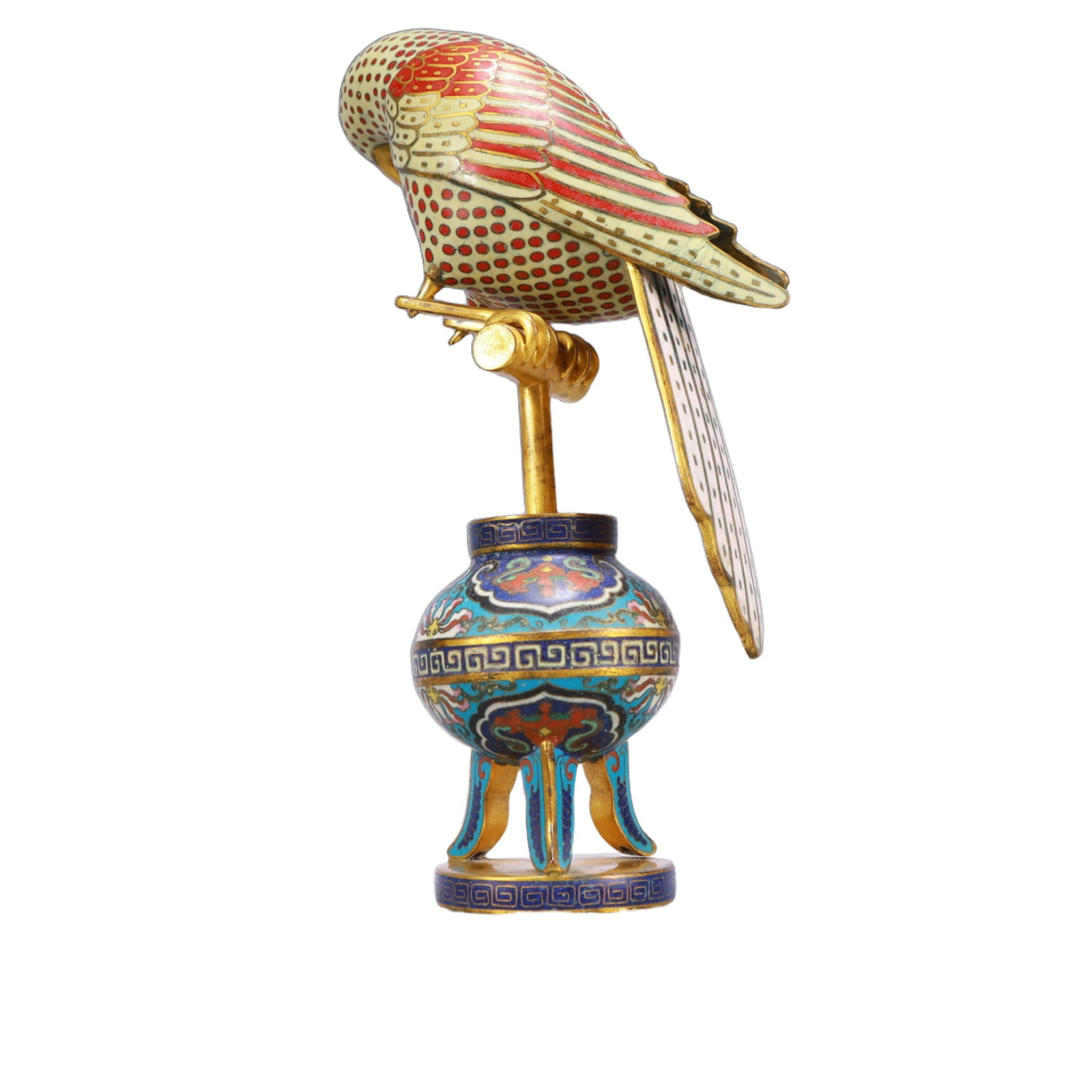 An Exquisite Cloisonne Eagle Ornament - 8