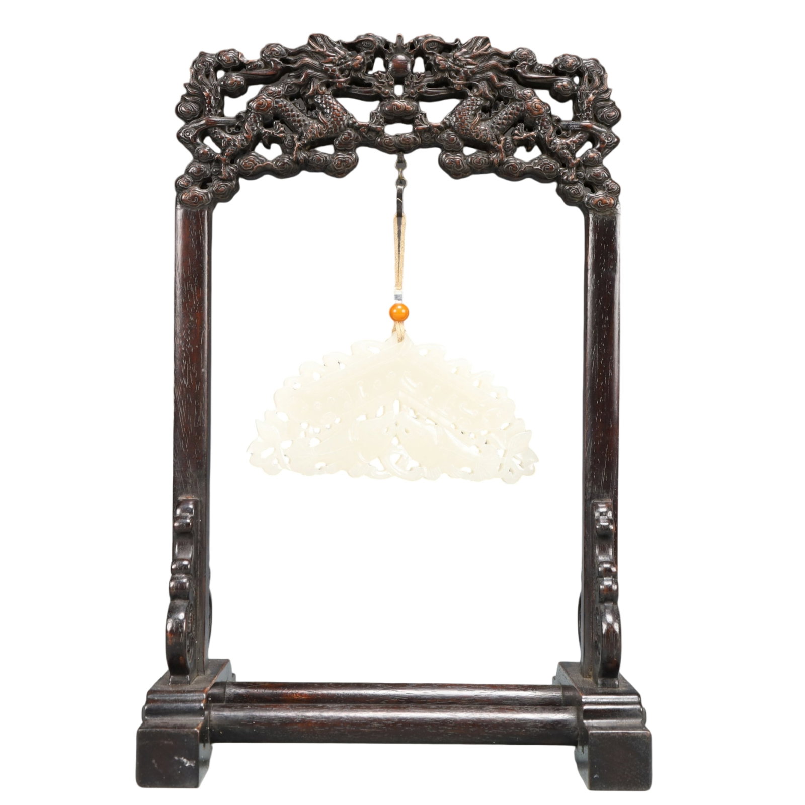 A Precious White Jade Dragon Pattern Ornament - 6