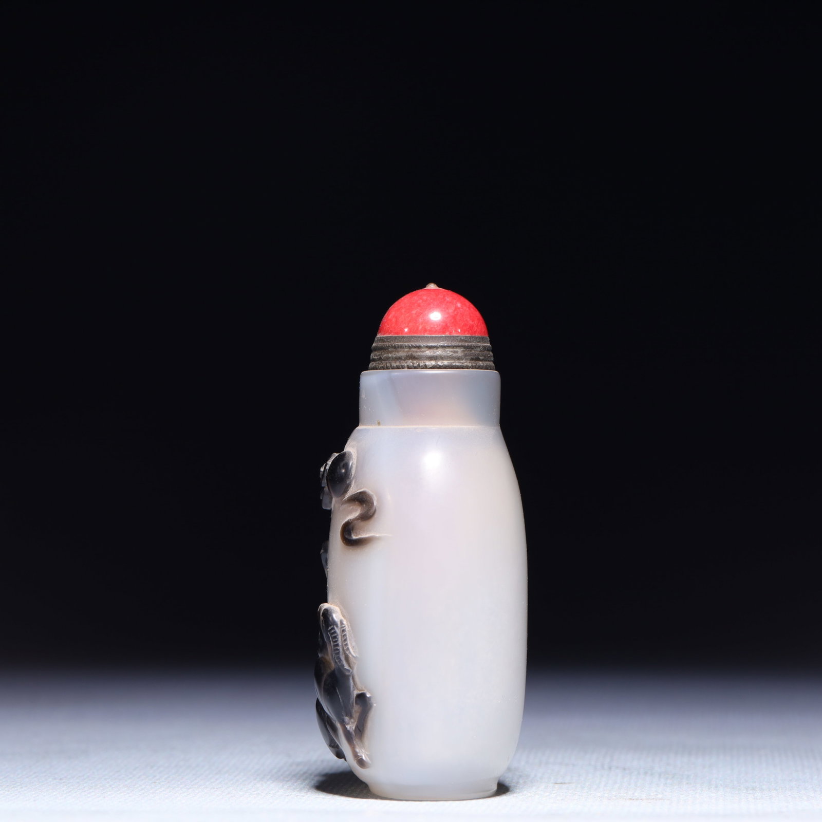An Exquisite Agate Sheep Pattern Snuff Bottle - 6