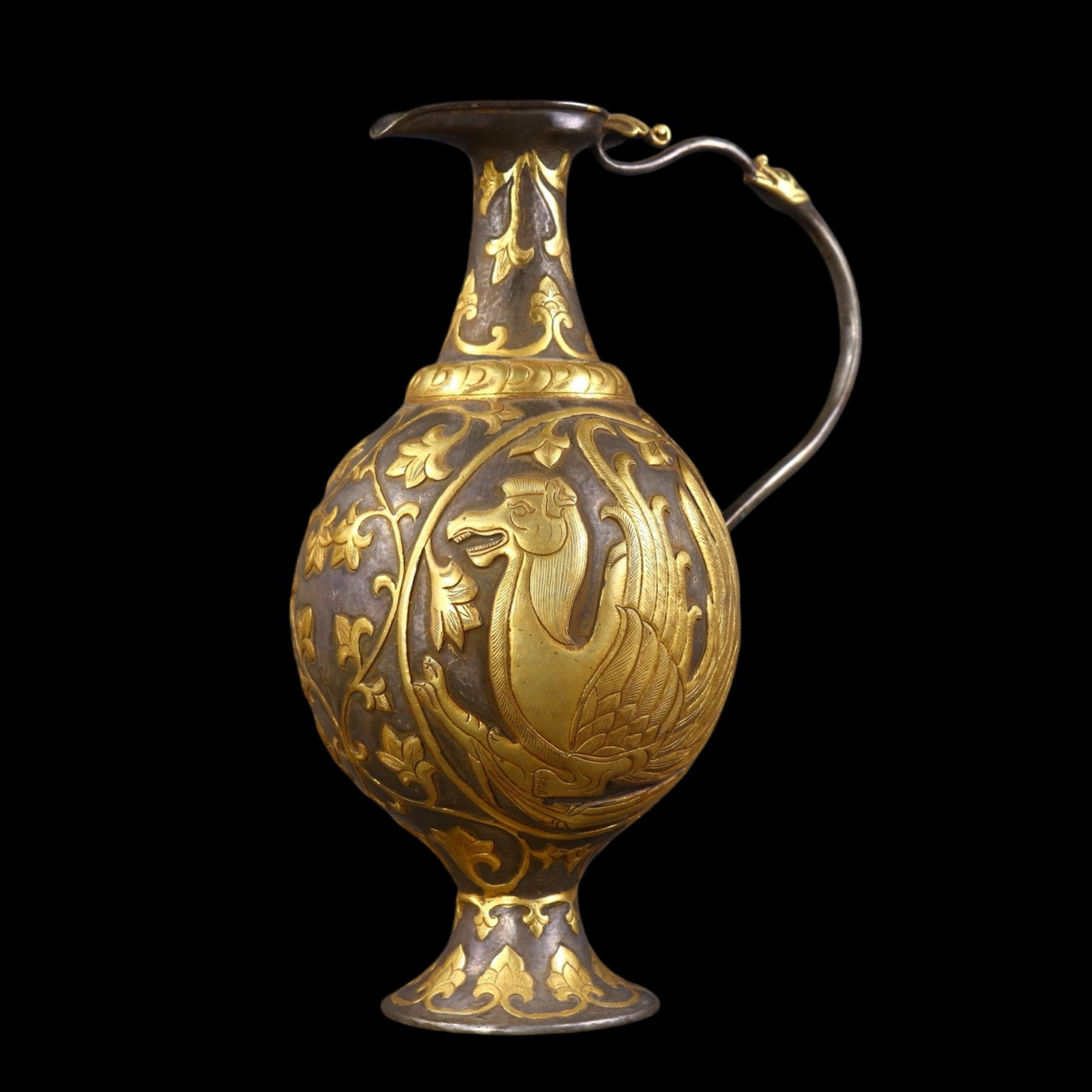 An Exquisite Gilt Beast Pattern Ewer - 5