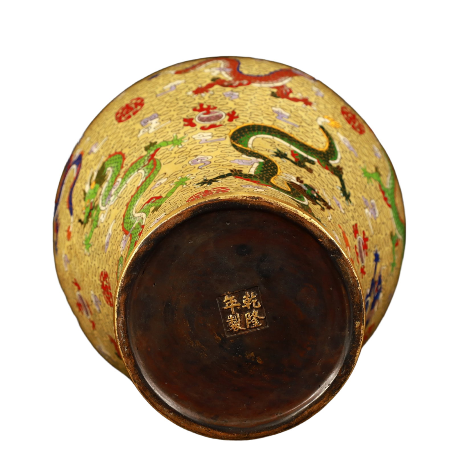 A Huge Cloisonne Dragon Pattern Vase - 8