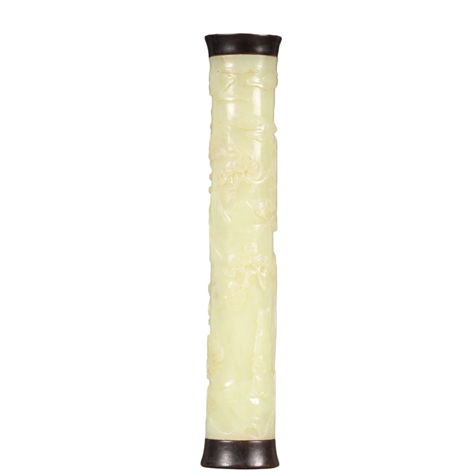 A Precious White Jade Pine Pattern Ornament - 3