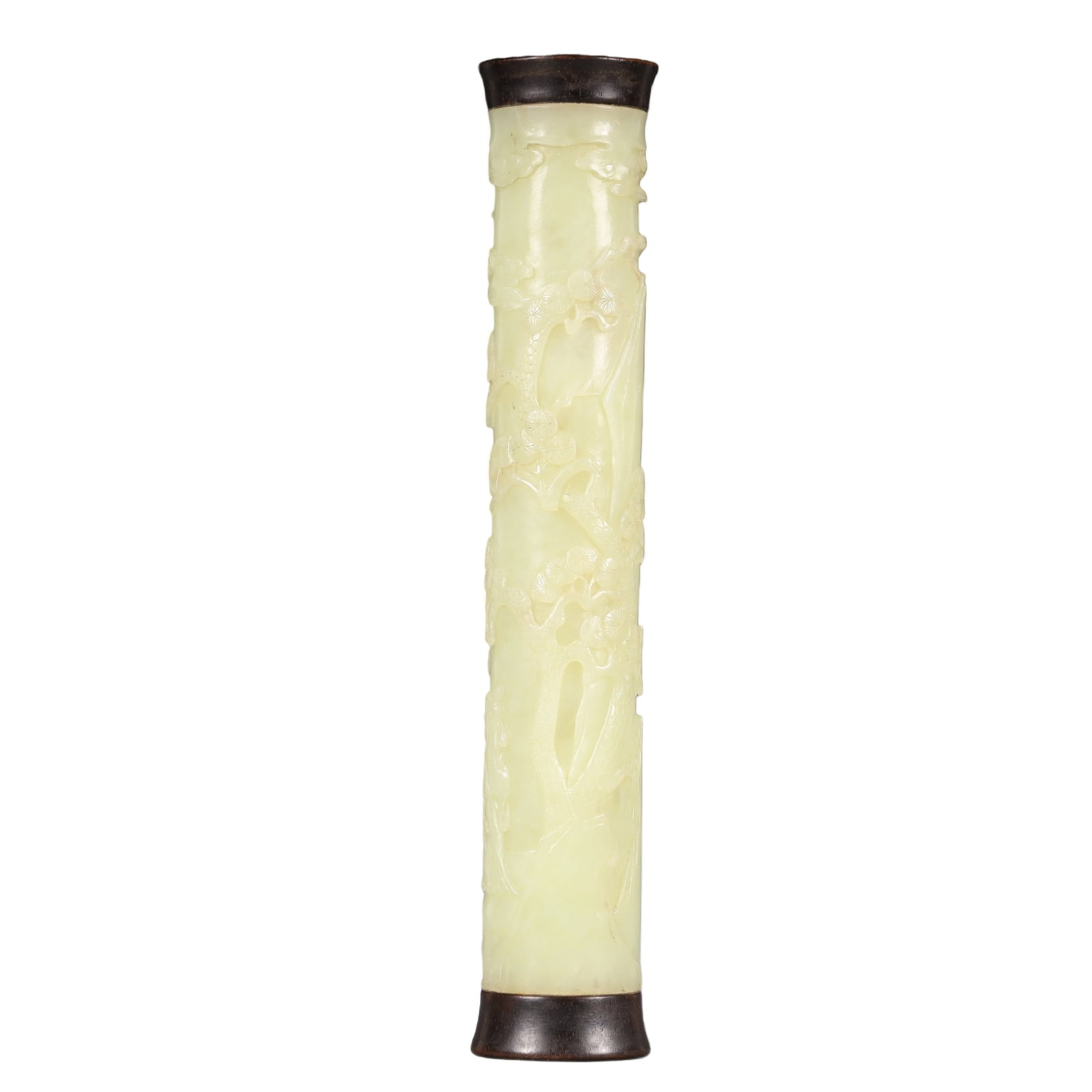 A Precious White Jade Pine Pattern Ornament - 4