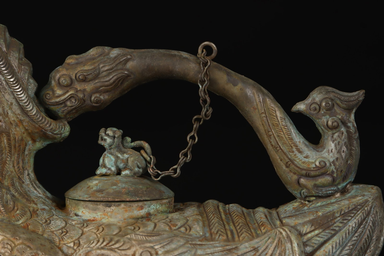 An Exquisite Silver Bird Loop-Handled Pot - 5