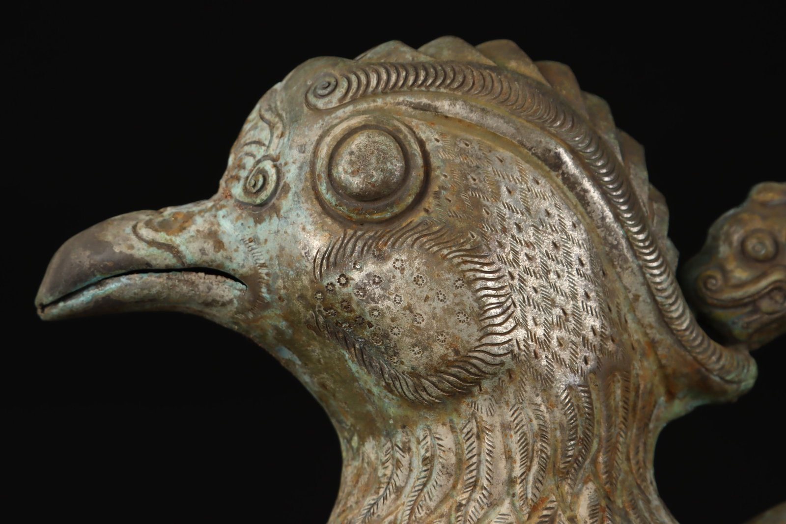 An Exquisite Silver Bird Loop-Handled Pot - 6