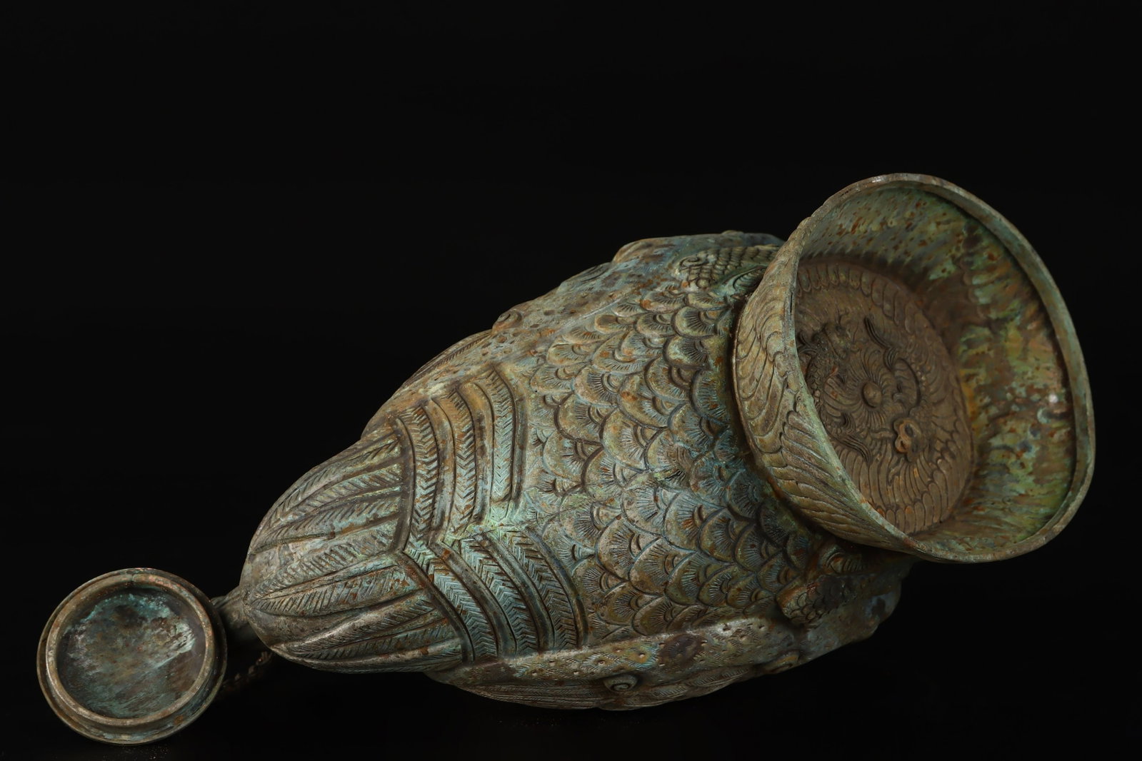 An Exquisite Silver Bird Loop-Handled Pot - 8