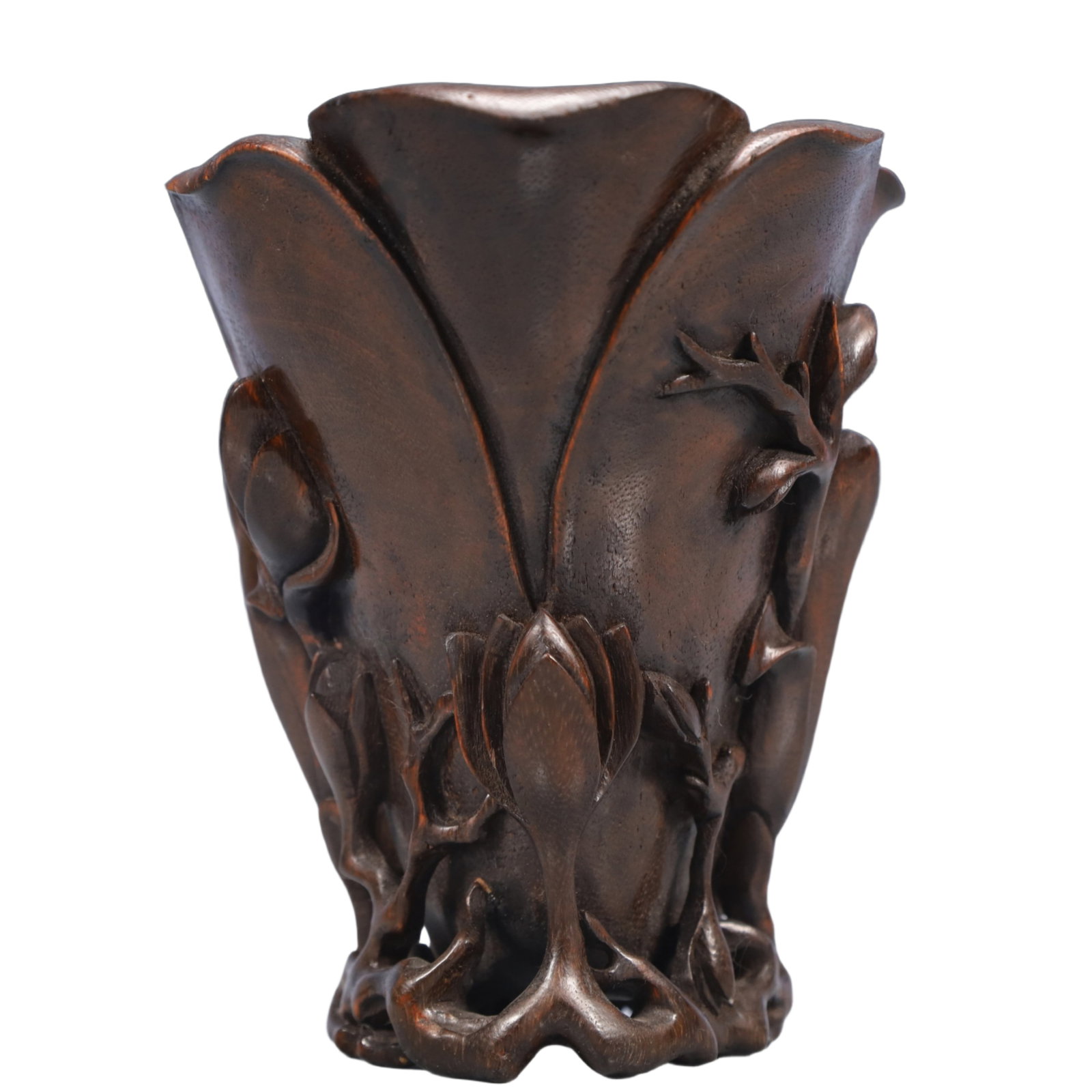 An Exquisite Eaglewood Flower Pattern Cup - 3