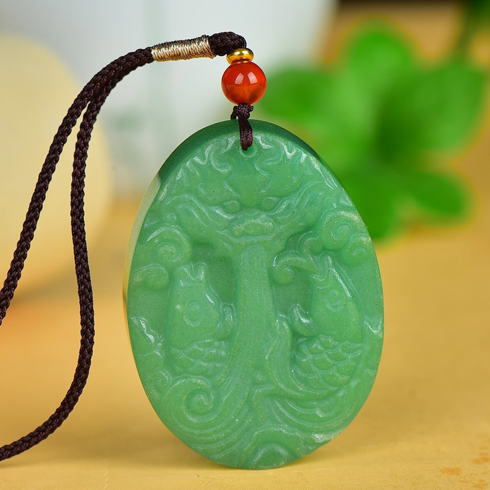 An Exquisite Jasper Dragon Pattern Pendant - 3