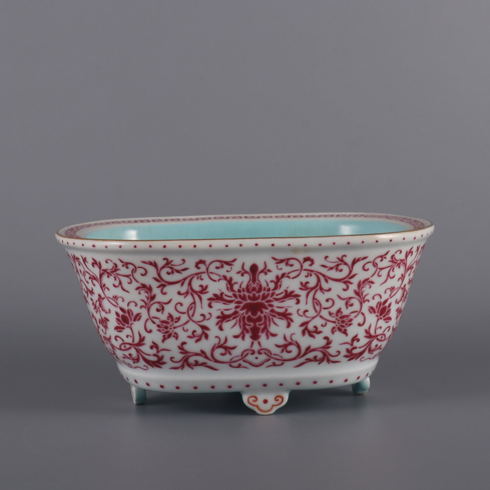 An Exquisite Ruby Red-Glazed Lotus Pattern Basin (1 of 9)