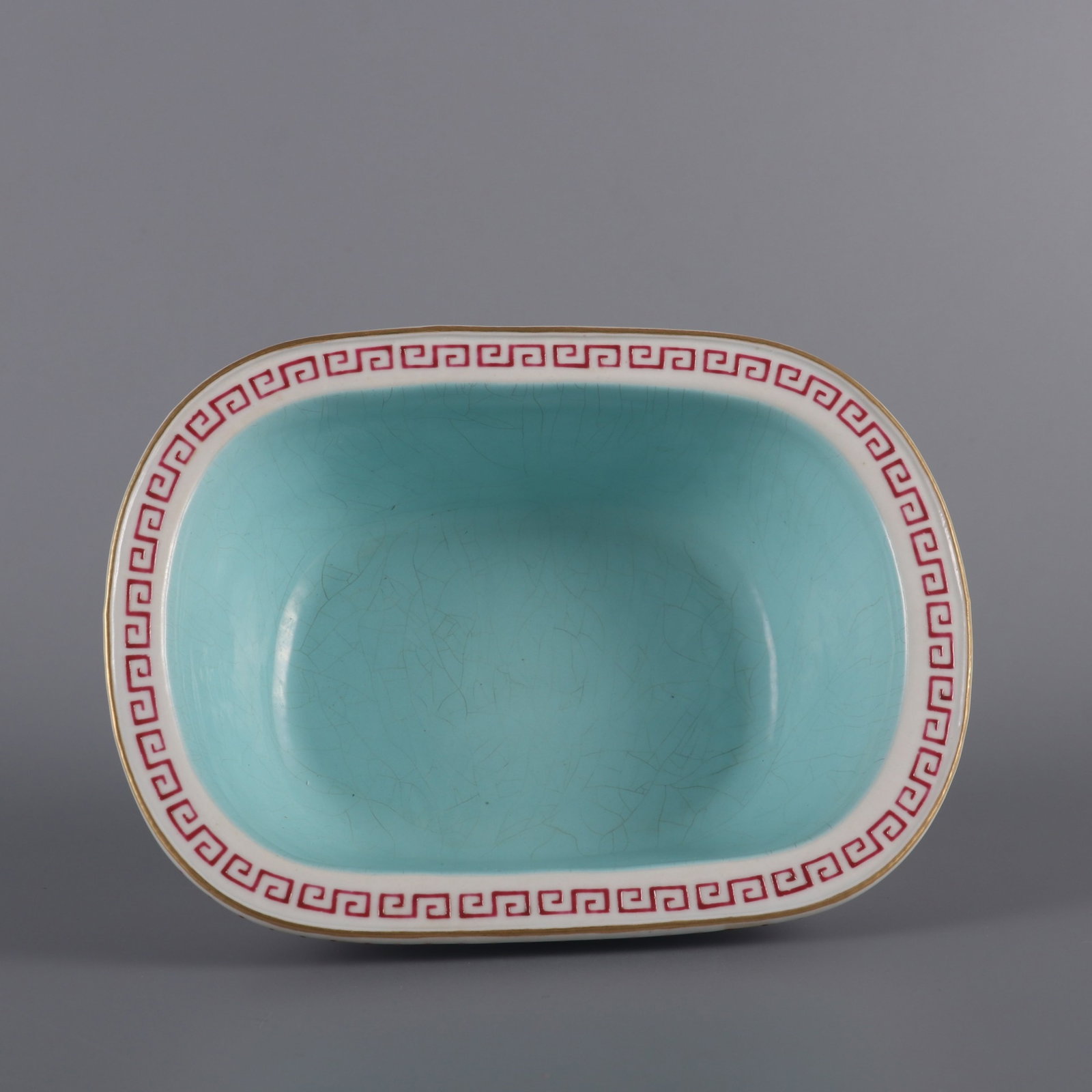 An Exquisite Ruby Red-Glazed Lotus Pattern Basin - 8