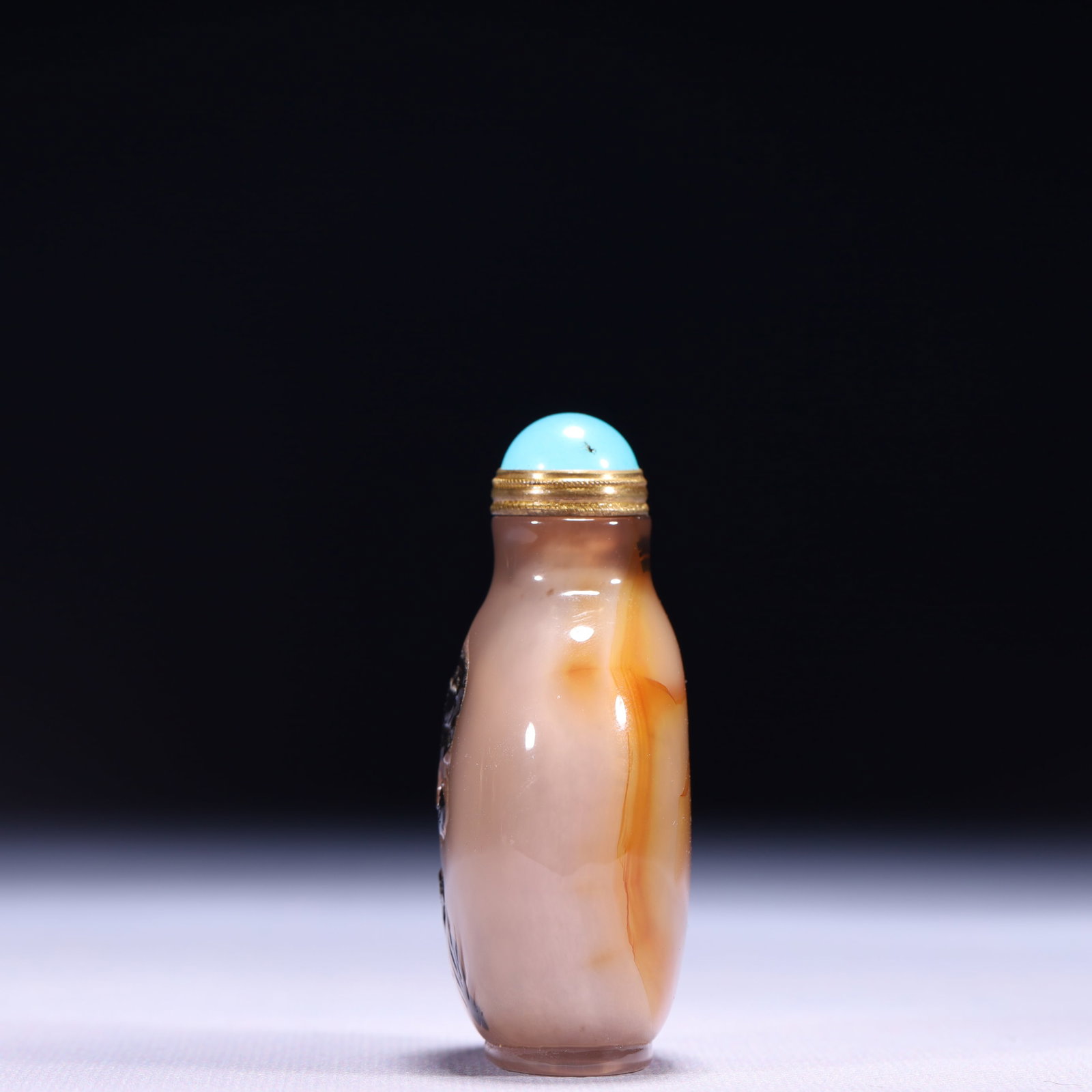 An Exquisite Agate Beast Pattern Snuff Bottle - 7