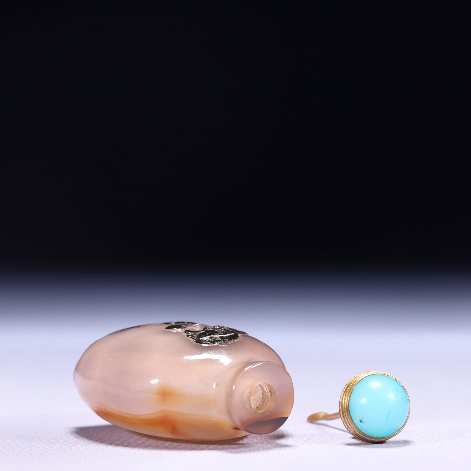 An Exquisite Agate Beast Pattern Snuff Bottle - 8