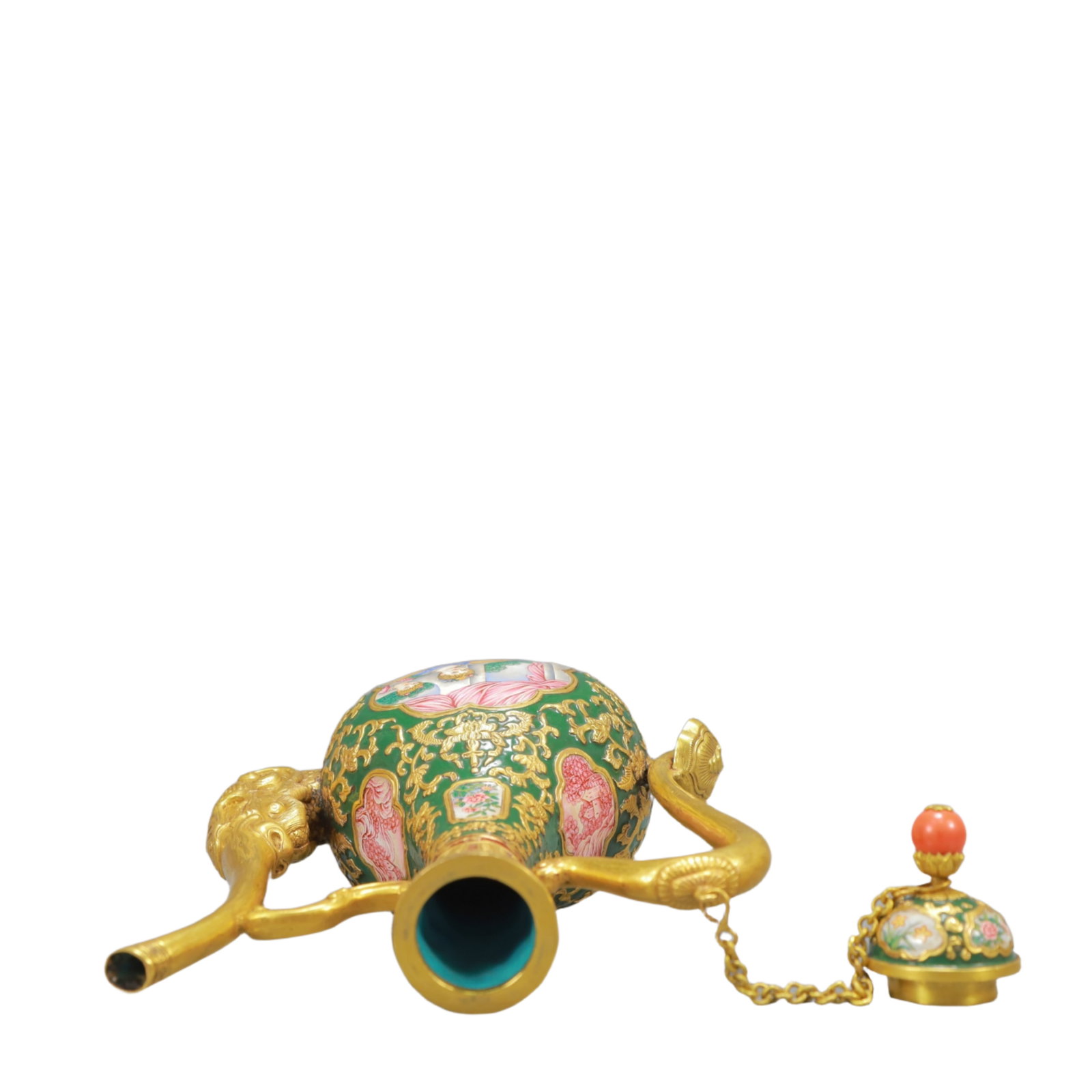 An Exquisite Painted Enamel Figure Pattern Ewer - 10