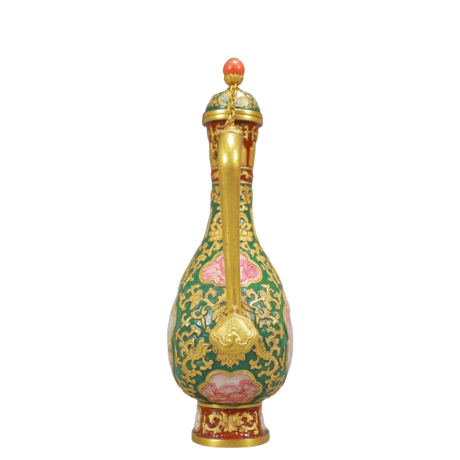 An Exquisite Painted Enamel Figure Pattern Ewer - 5