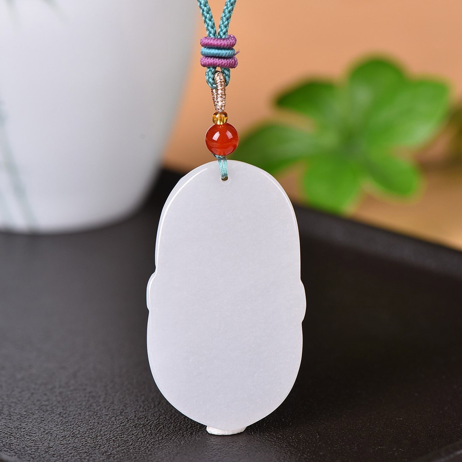 An Exquisite Jadeite Dragon Pattern Pendant - 5