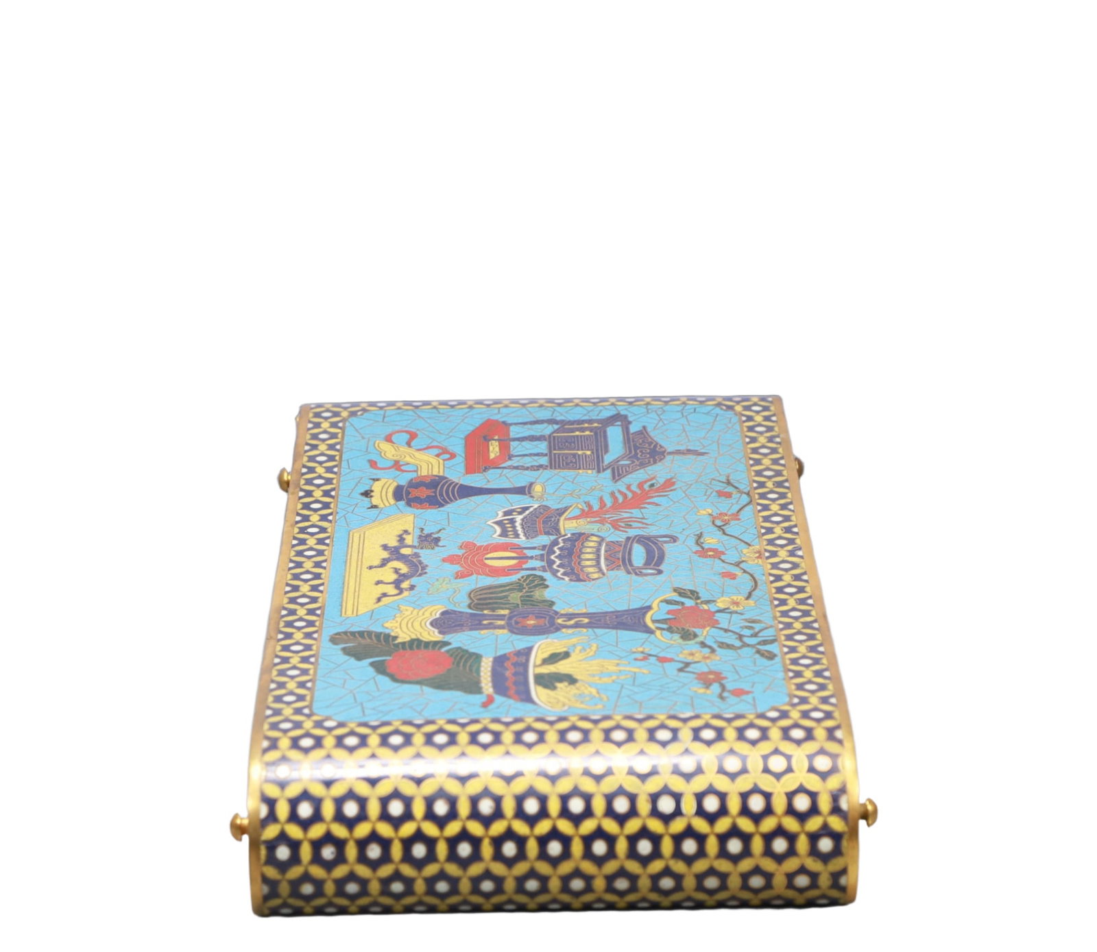 A Rare Cloisonne Flower Pattern End Table - 3