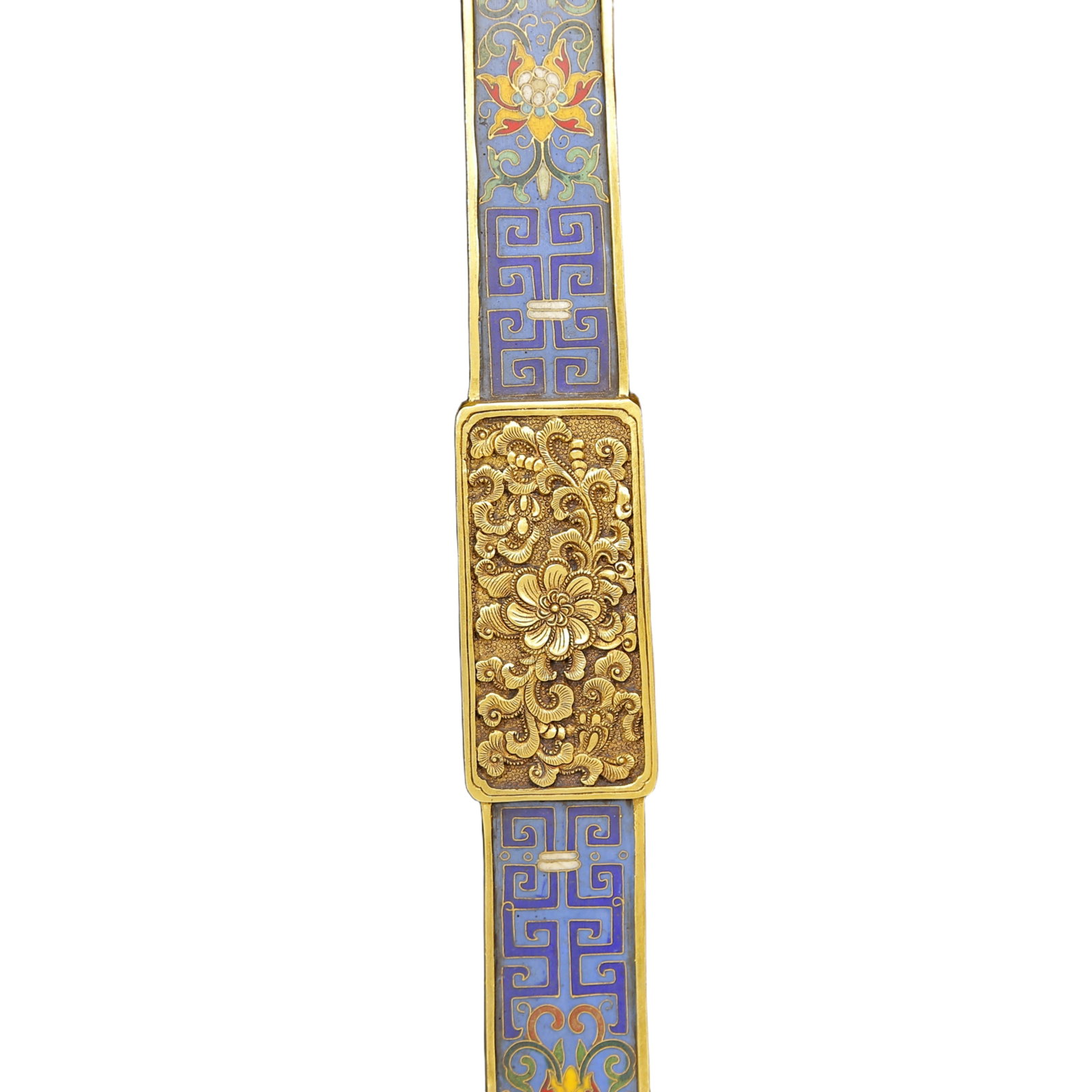 A Huge Cloisonne Dragon Pattern Ruyi - 3
