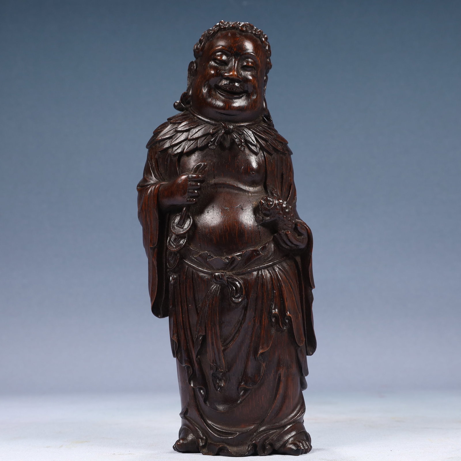 An Exquisite Bamboo Buddha Statue (1 of 13)
