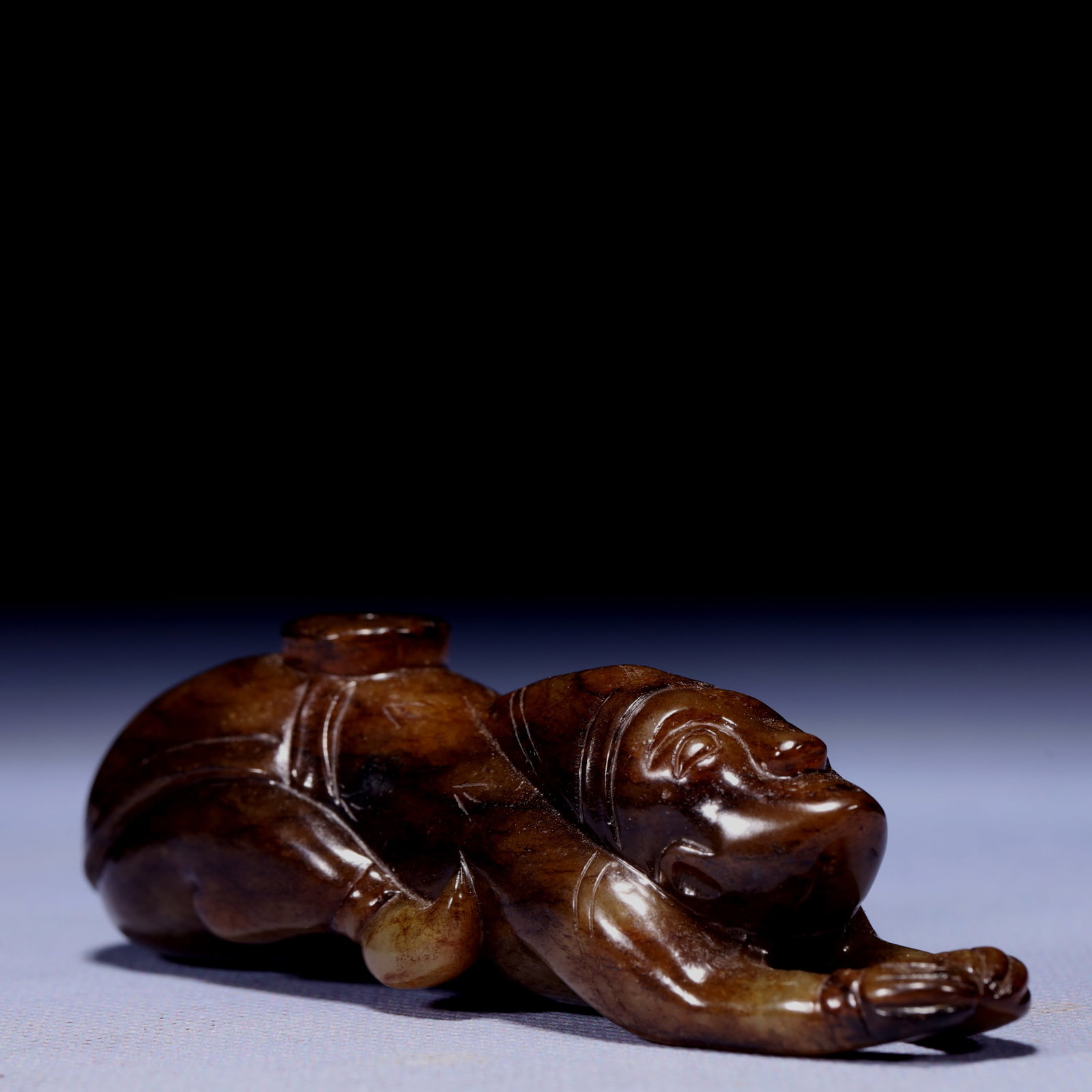 An Exquisite Archaic Jade Figure Ornament: An Exquisite Archaic Jade Figure Ornament,Ancient Time,China,Size:4.1inx1.2inx1.1in,Weight:161g