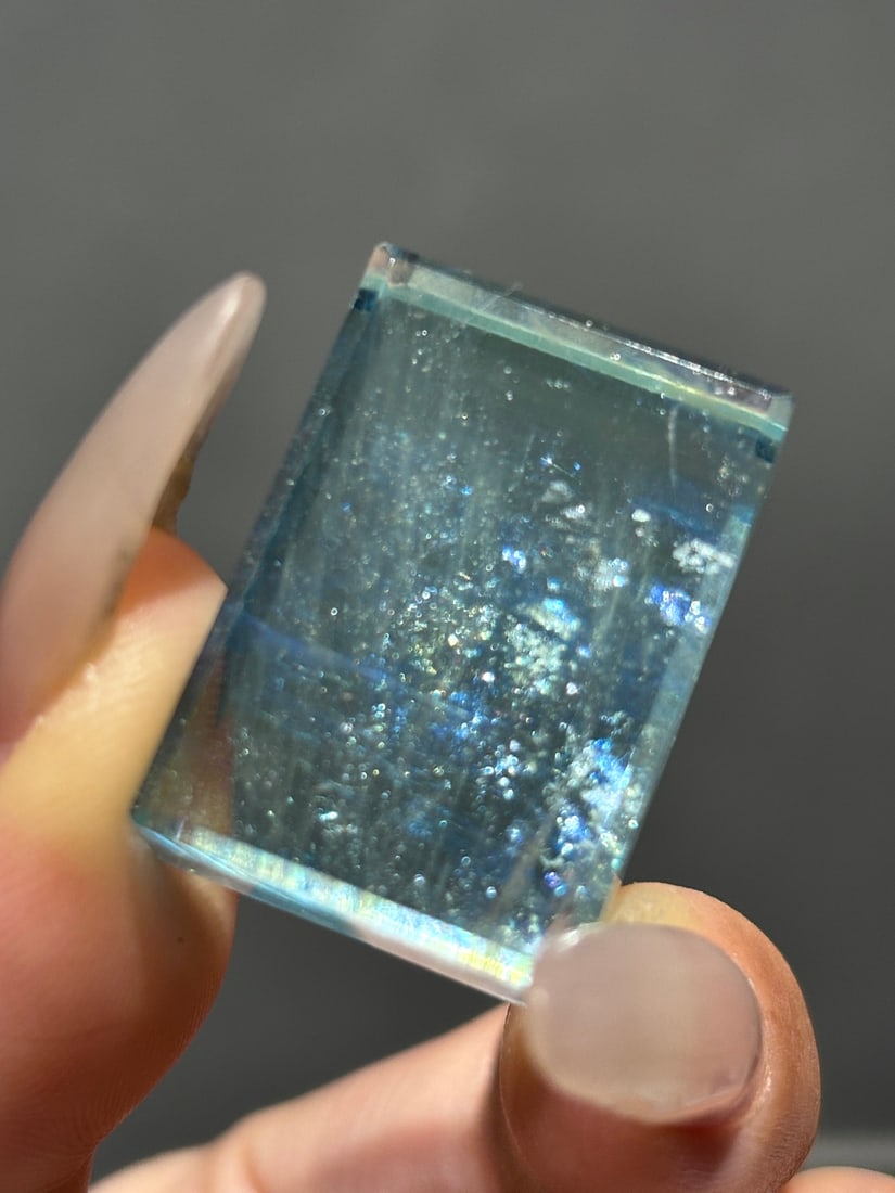 An Exquisite Aquamarine Pendant: An Exquisite Aquamarine Pendant,Size:28.5mmx20mmx11mm,Weight:16.4g 海蓝宝吊坠