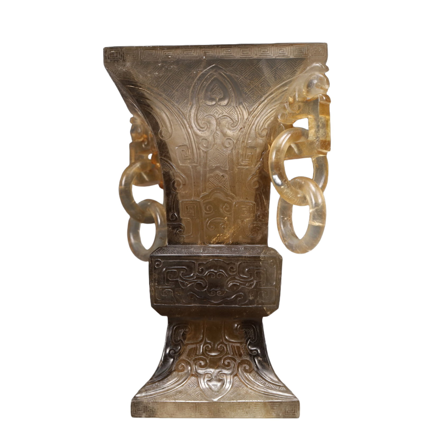 An Exquisite Crystal Beast-Face Pattern Double-Ears Cup - 2