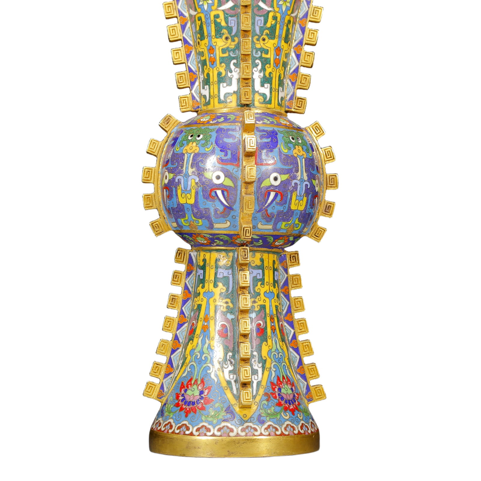 A Huge Cloisonne Beast-Face Pattern Vase - 3