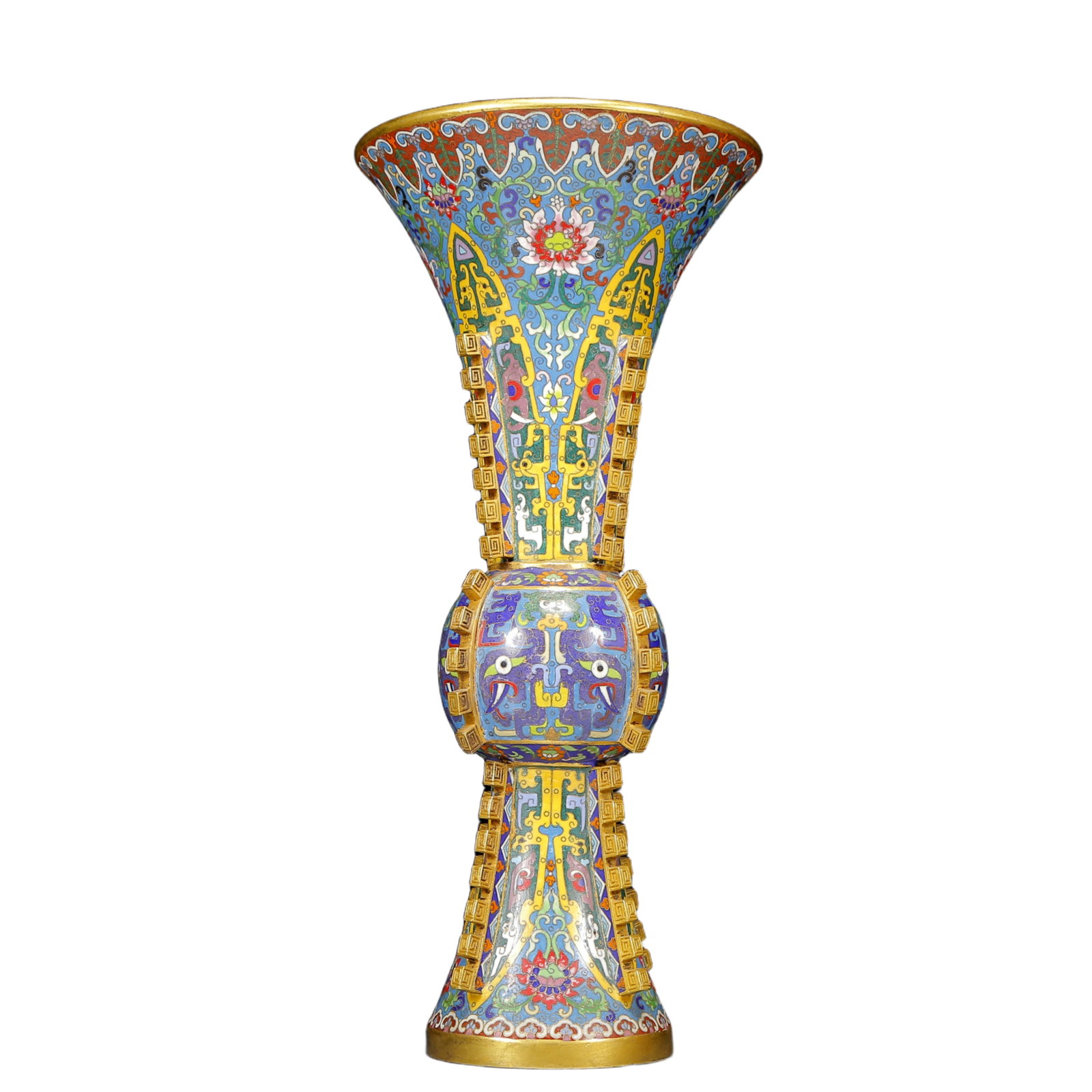A Huge Cloisonne Beast-Face Pattern Vase - 4