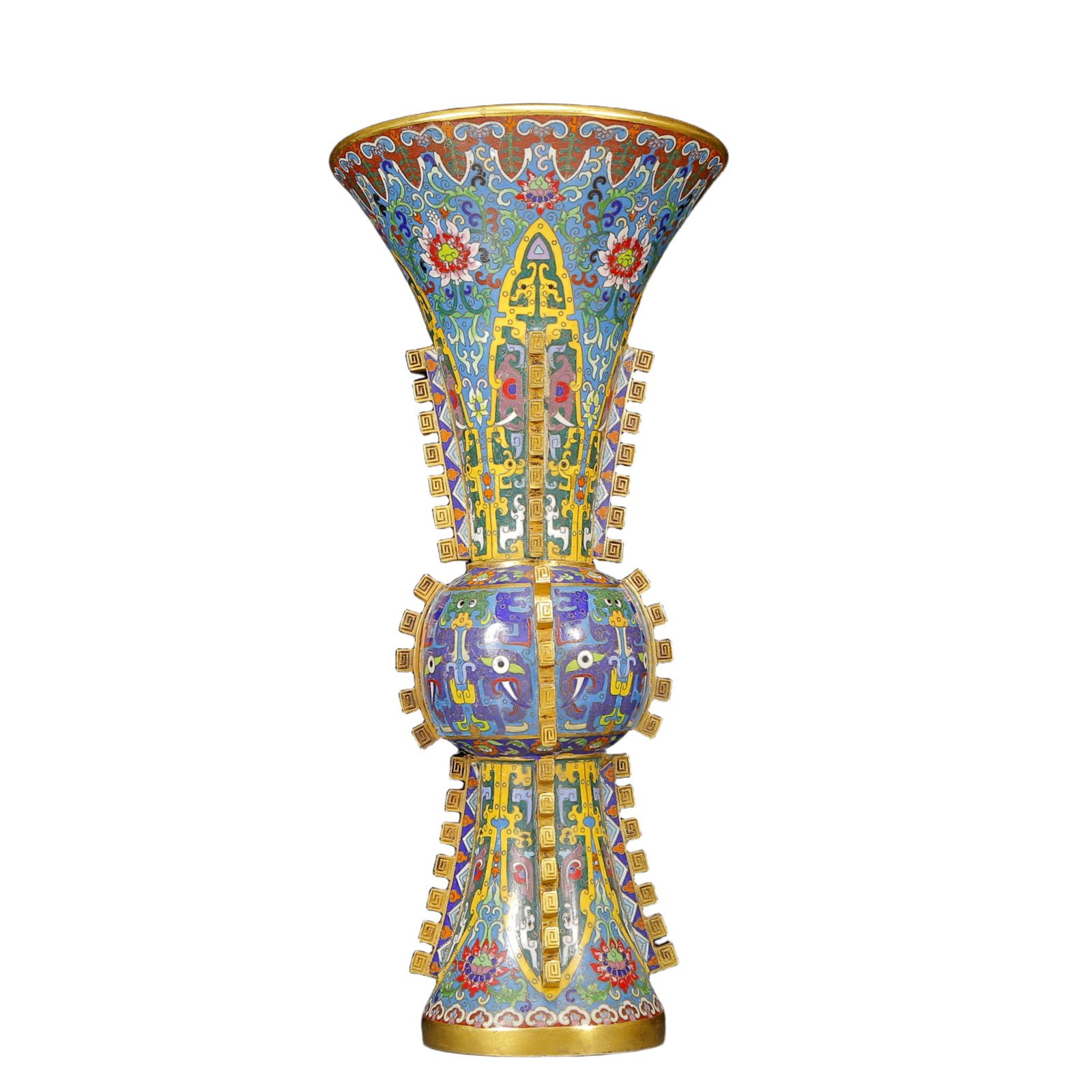 A Huge Cloisonne Beast-Face Pattern Vase - 5